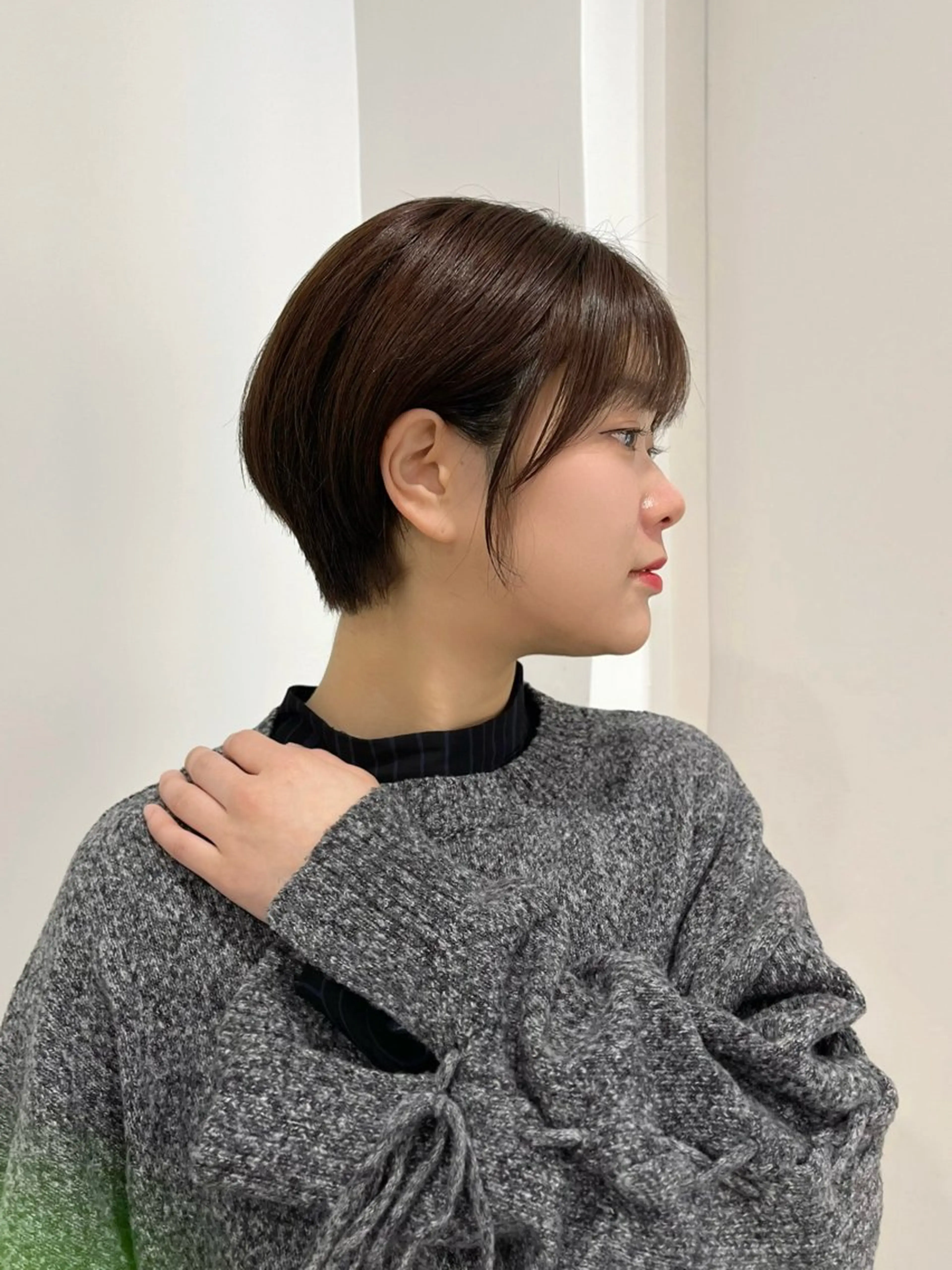 ショート 縮毛矯正/ハイトーン /パーマ/せき🧸のヘアスタイル