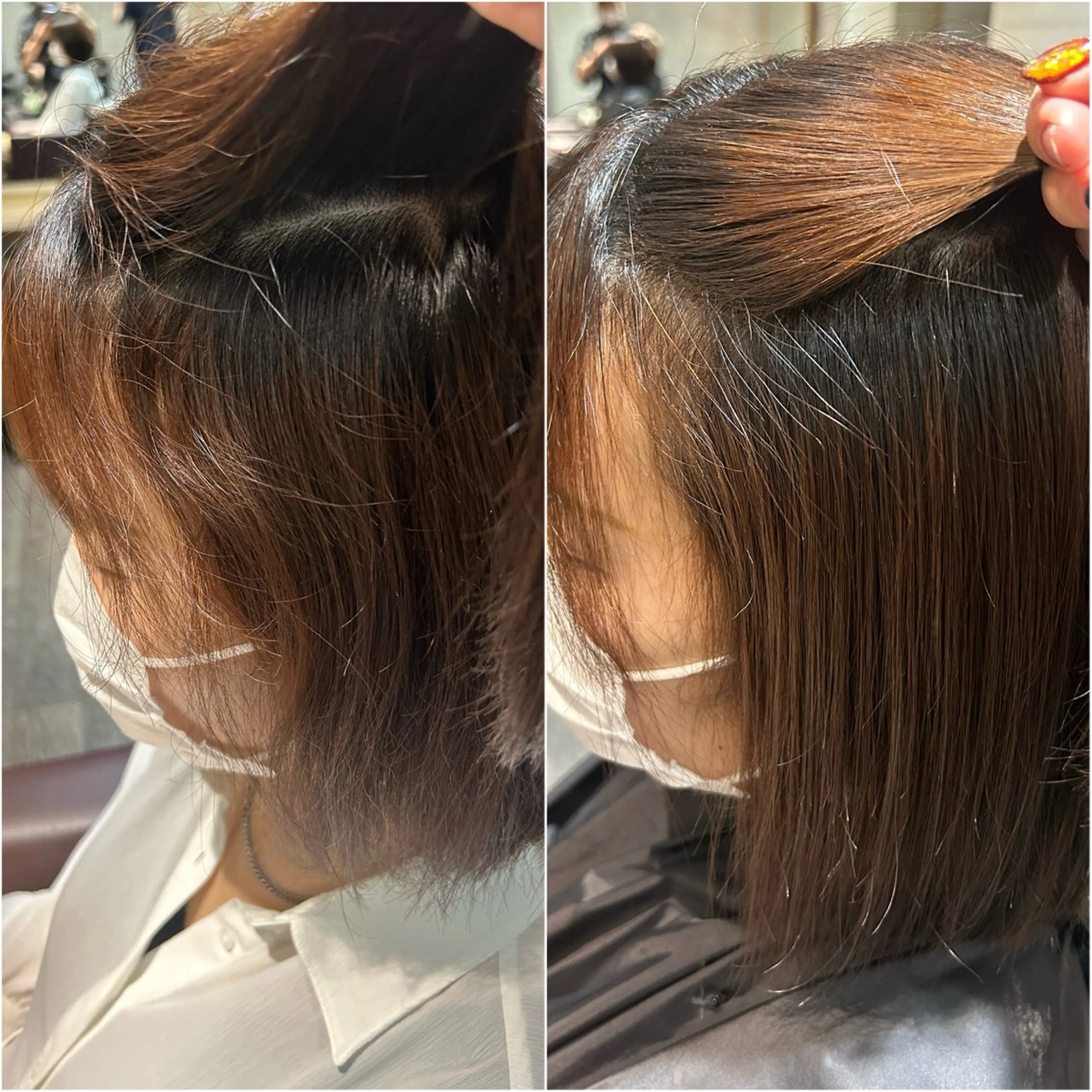 ミディアム カット 縮毛矯正 トリートメント パーソナルカラー 診断🍀マリンのヘアスタイル