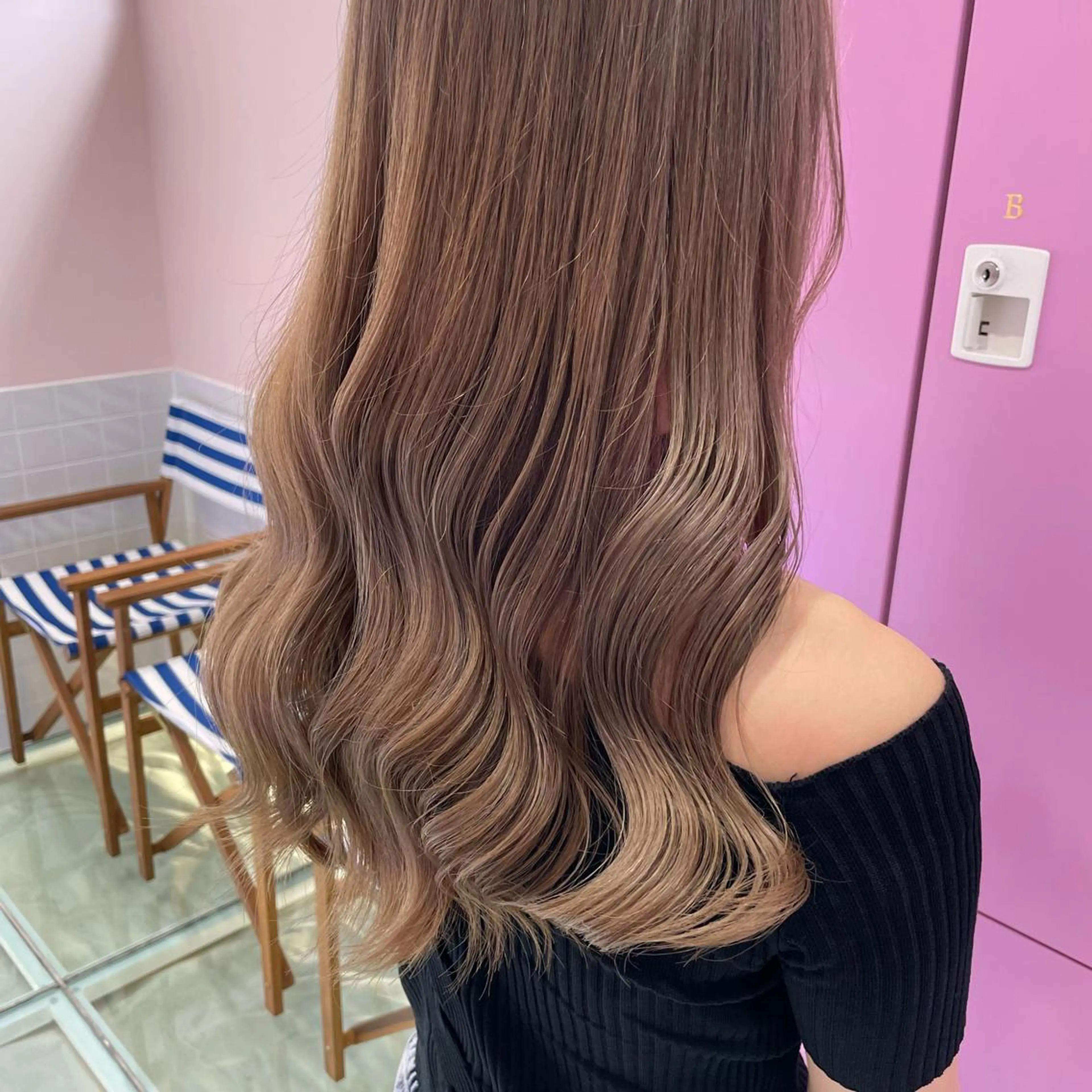ミディアム カラー ベージュカラー ミルクティーベージュ ヘアカラー トリートメント ヘアセット 🫧tatsuki 🫧“lot 横浜“のヘアスタイル