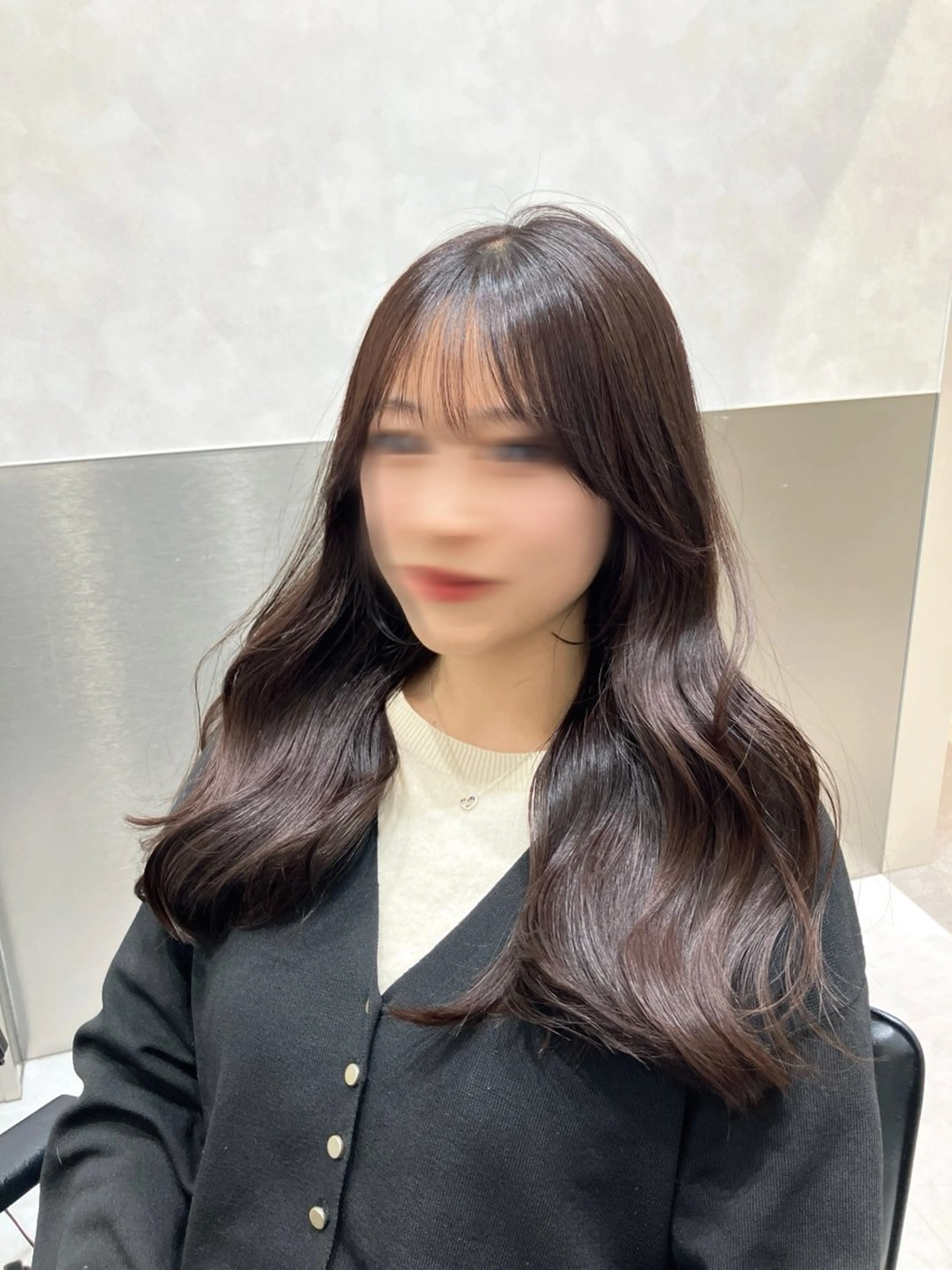ロング カラー カット ヘアカラー トリートメント GO TODAY SHAIRE SALON原宿vita店舗所属・💖ブリーチなし透明 感💖ASAHIのヘアスタイル