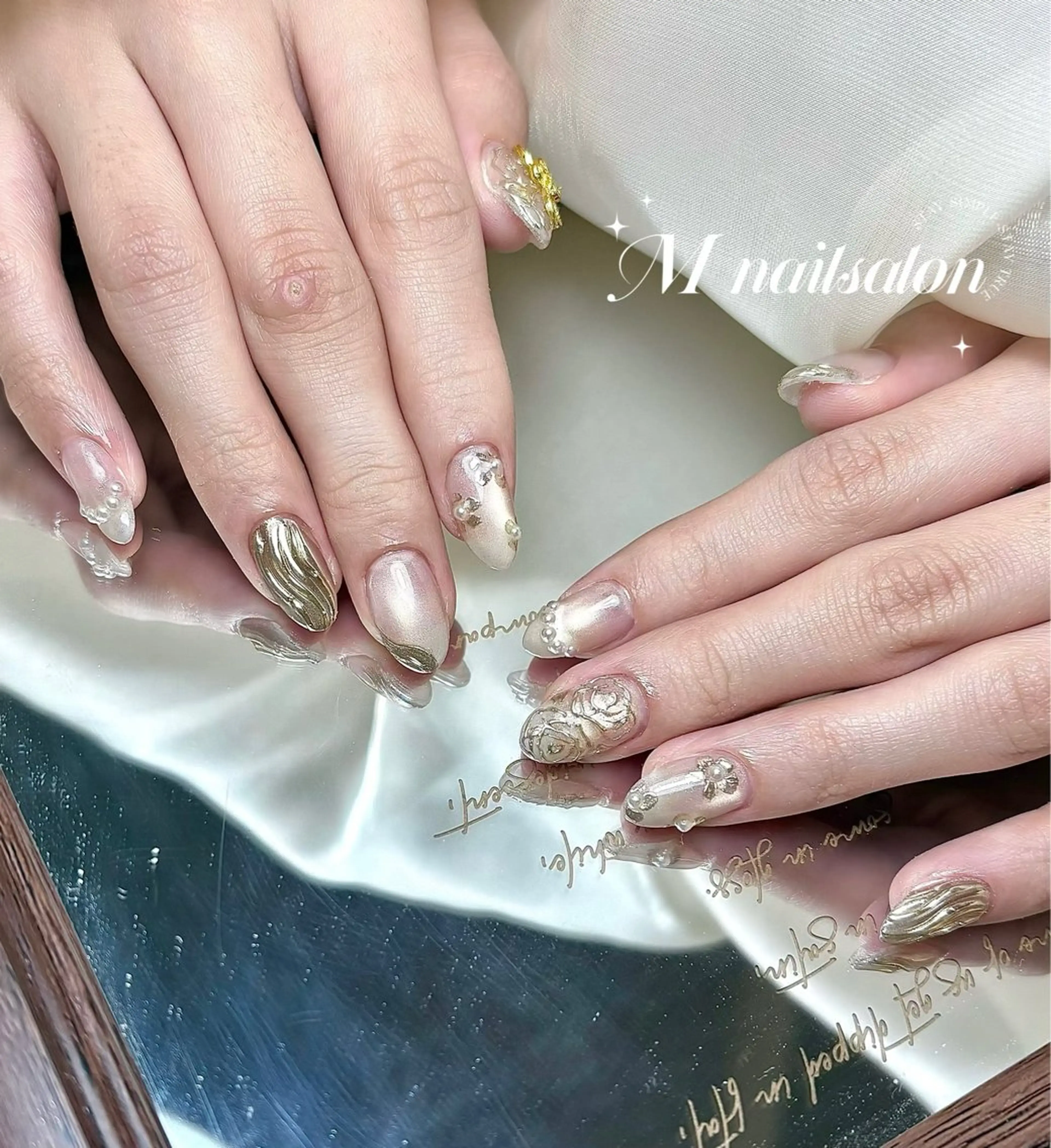 ネイル M🌷nail 長さだし専門店のネイルデザイン