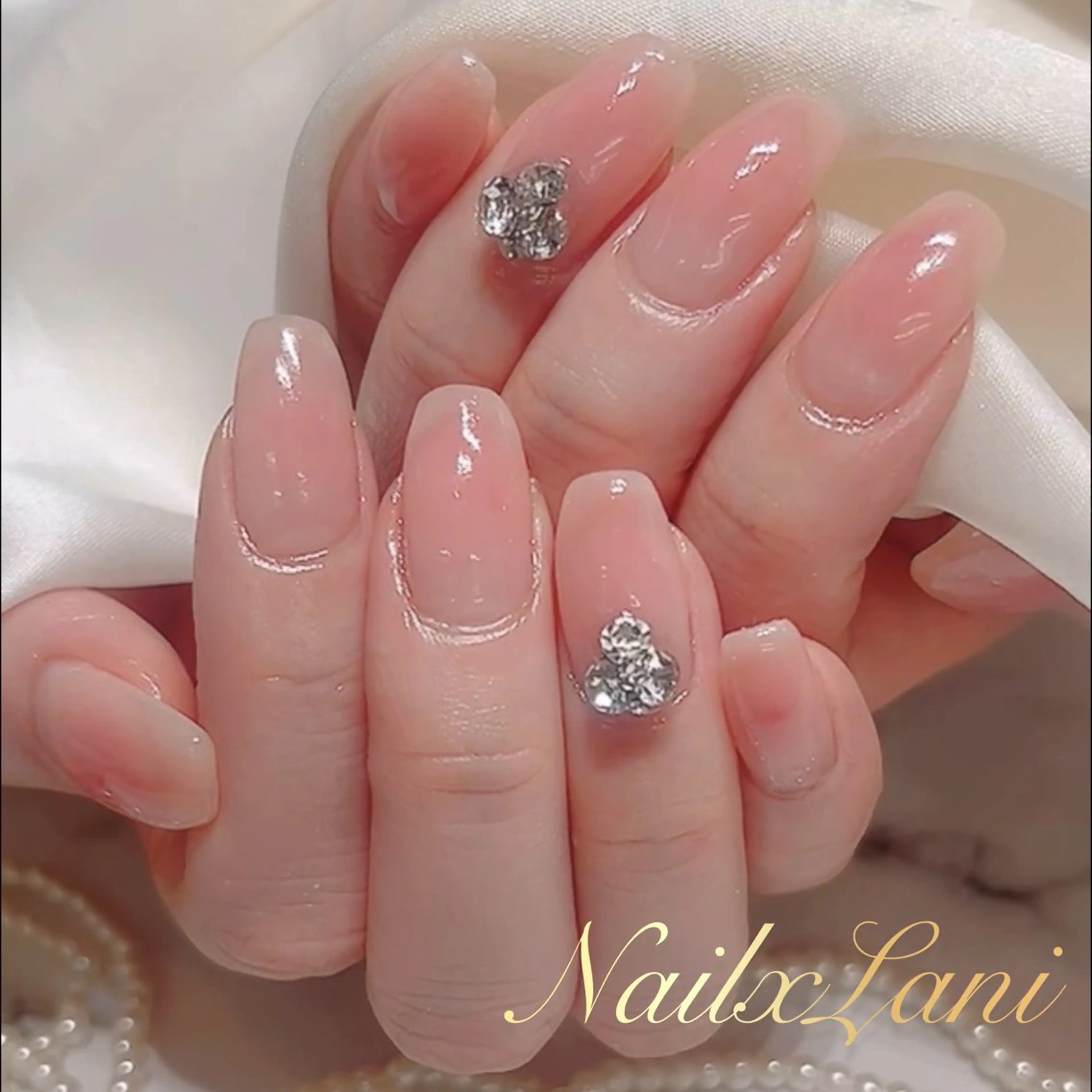 ネイル フットネイル ジェルネイル マグネットネイル パラジェル Nail×Lani 深爪矯正対応◎のネイルデザイン