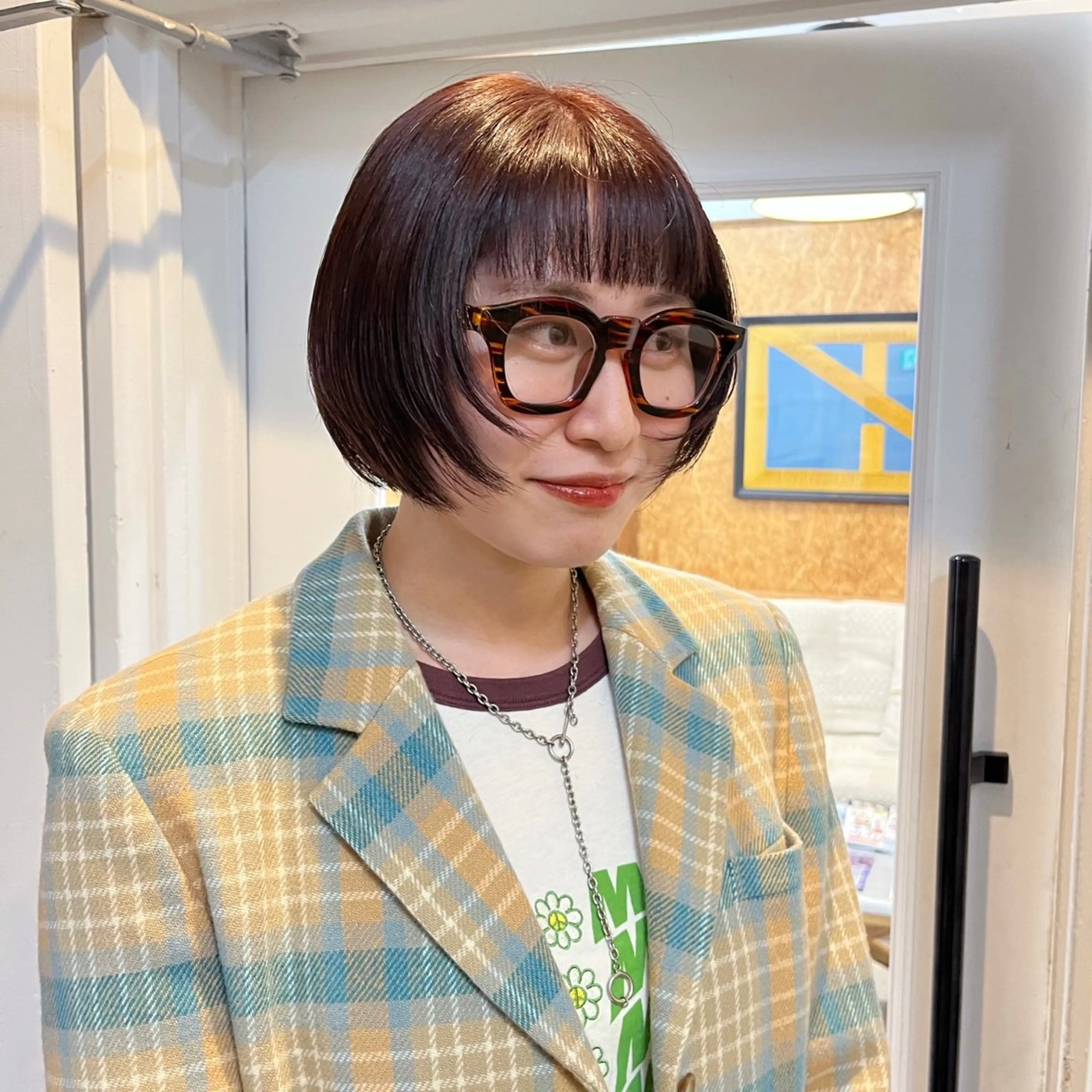 ショート casi所属・ボブパーマ🥣KON コンナツミのヘアスタイル