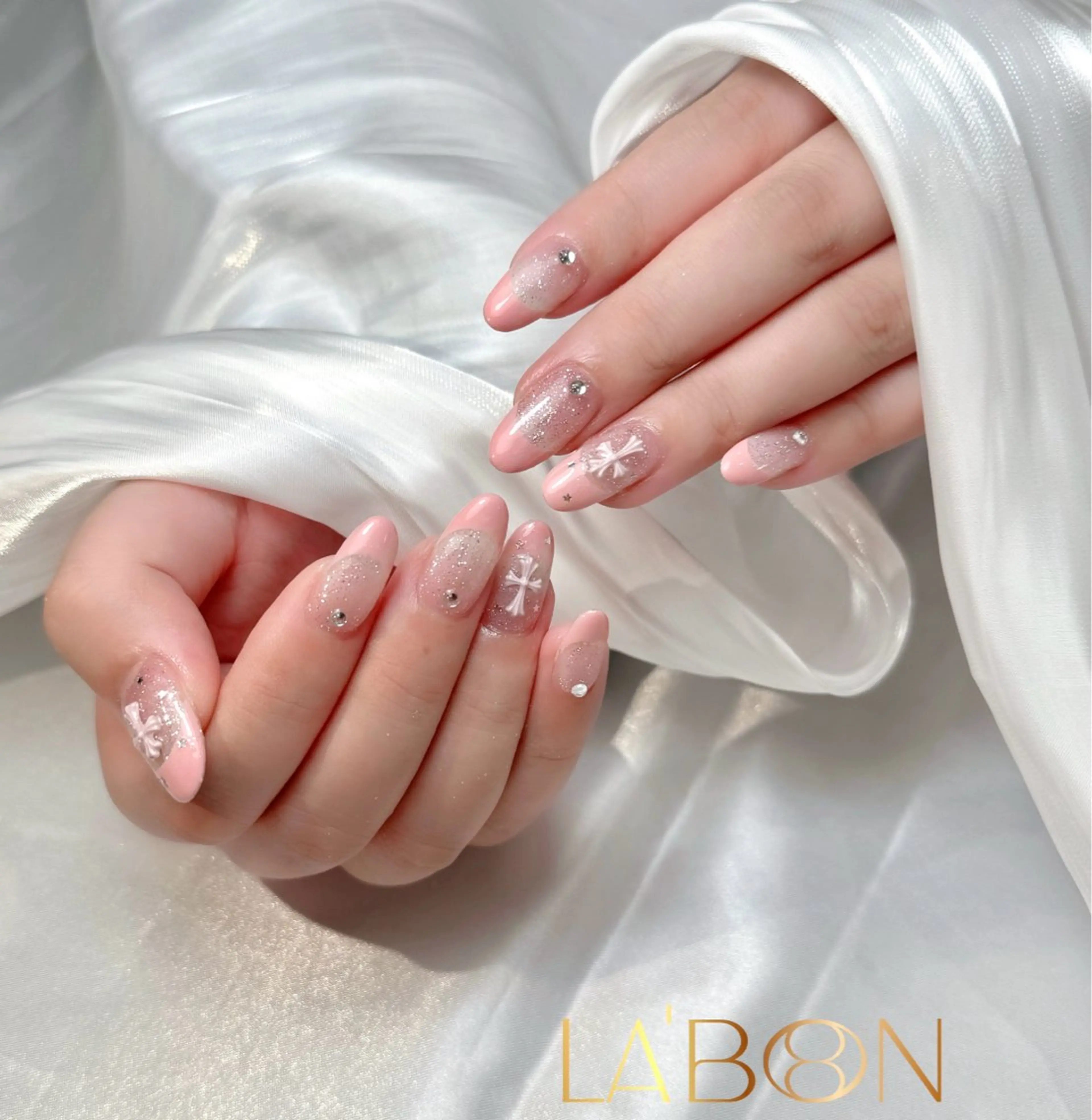 ネイル アートネイル ジェルネイル キラキラネイル 韓国ネイル ロングネイル Labon Nails Artのネイルデザイン