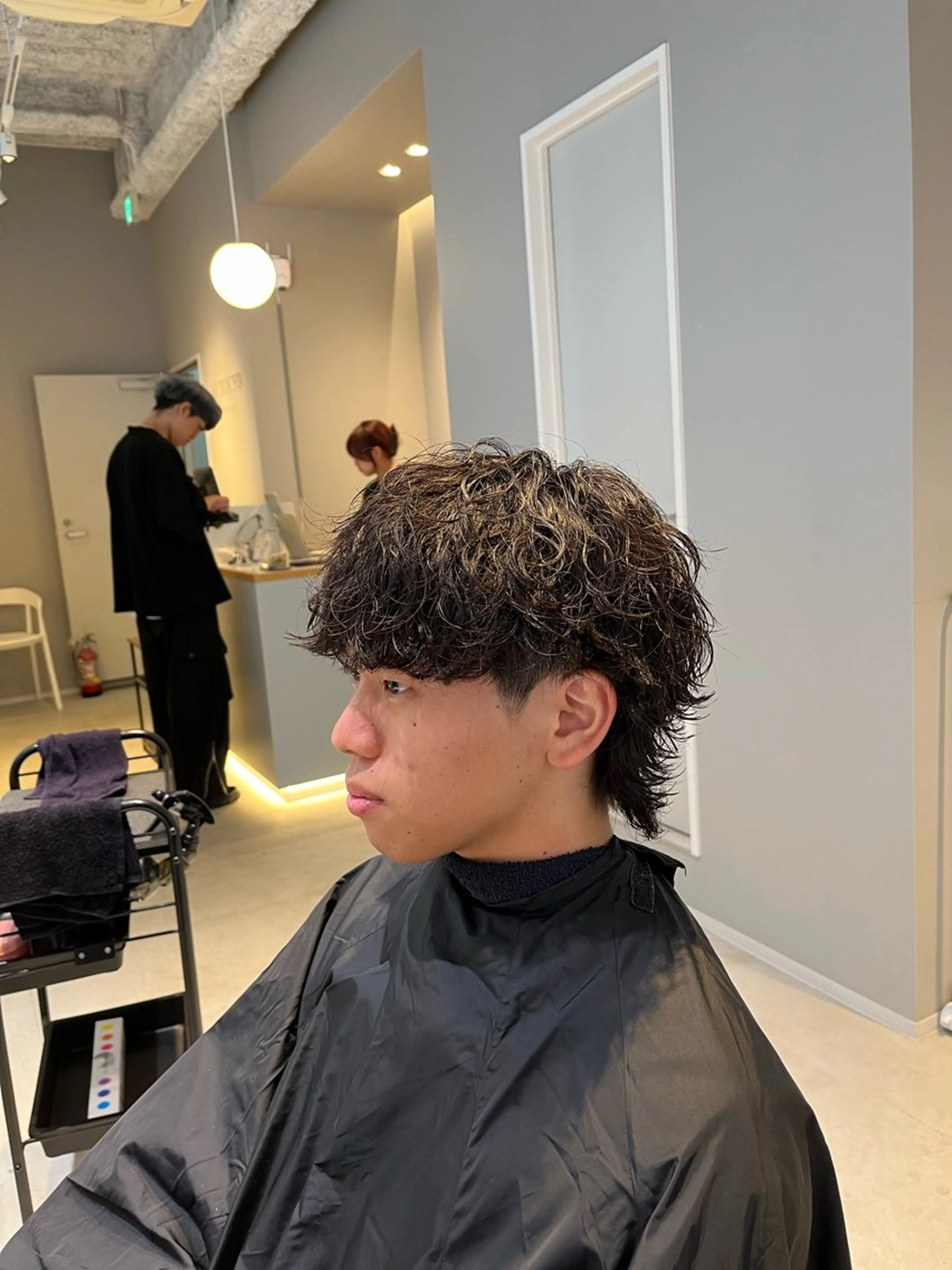 パーマ メンズ メンズパーマ 波巻きパーマ 山内 優成のヘアスタイル