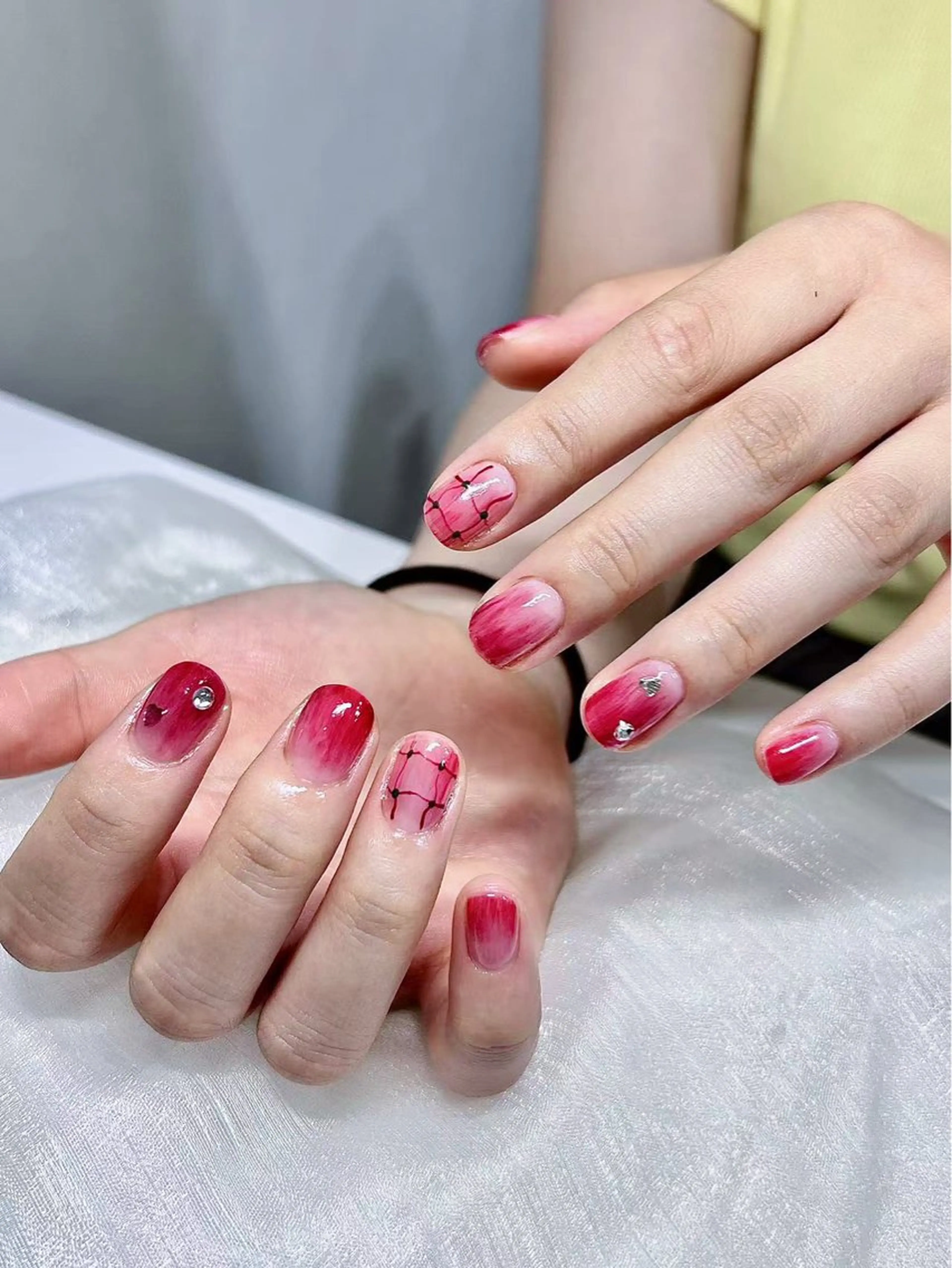 ネイル スカルプネイル シンプルネイル Lu nailsalonのネイルデザイン