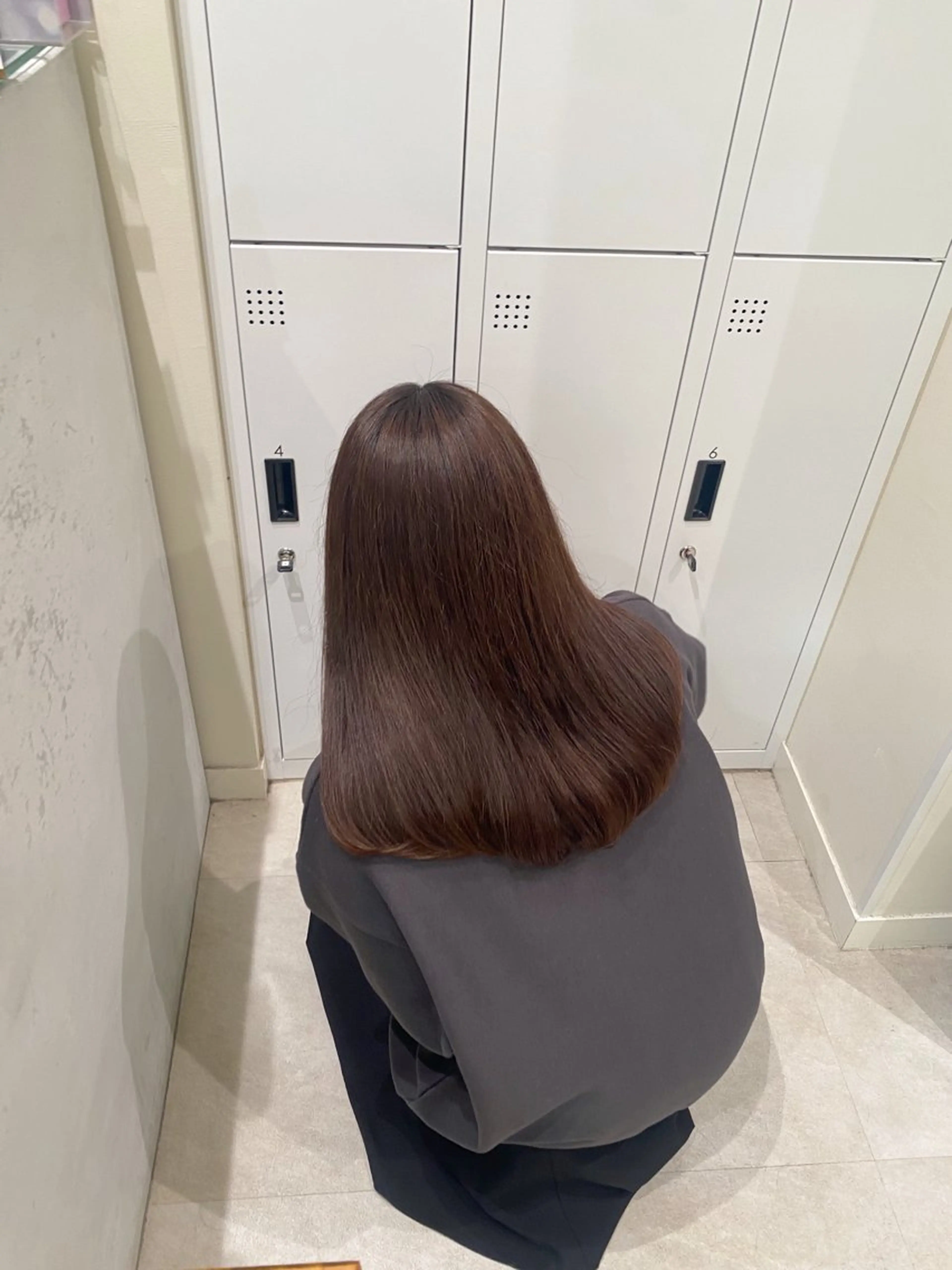 セミロング カラー ベージュカラー 暖色カラー /ヘアアレンジ/花鈴のヘアスタイル