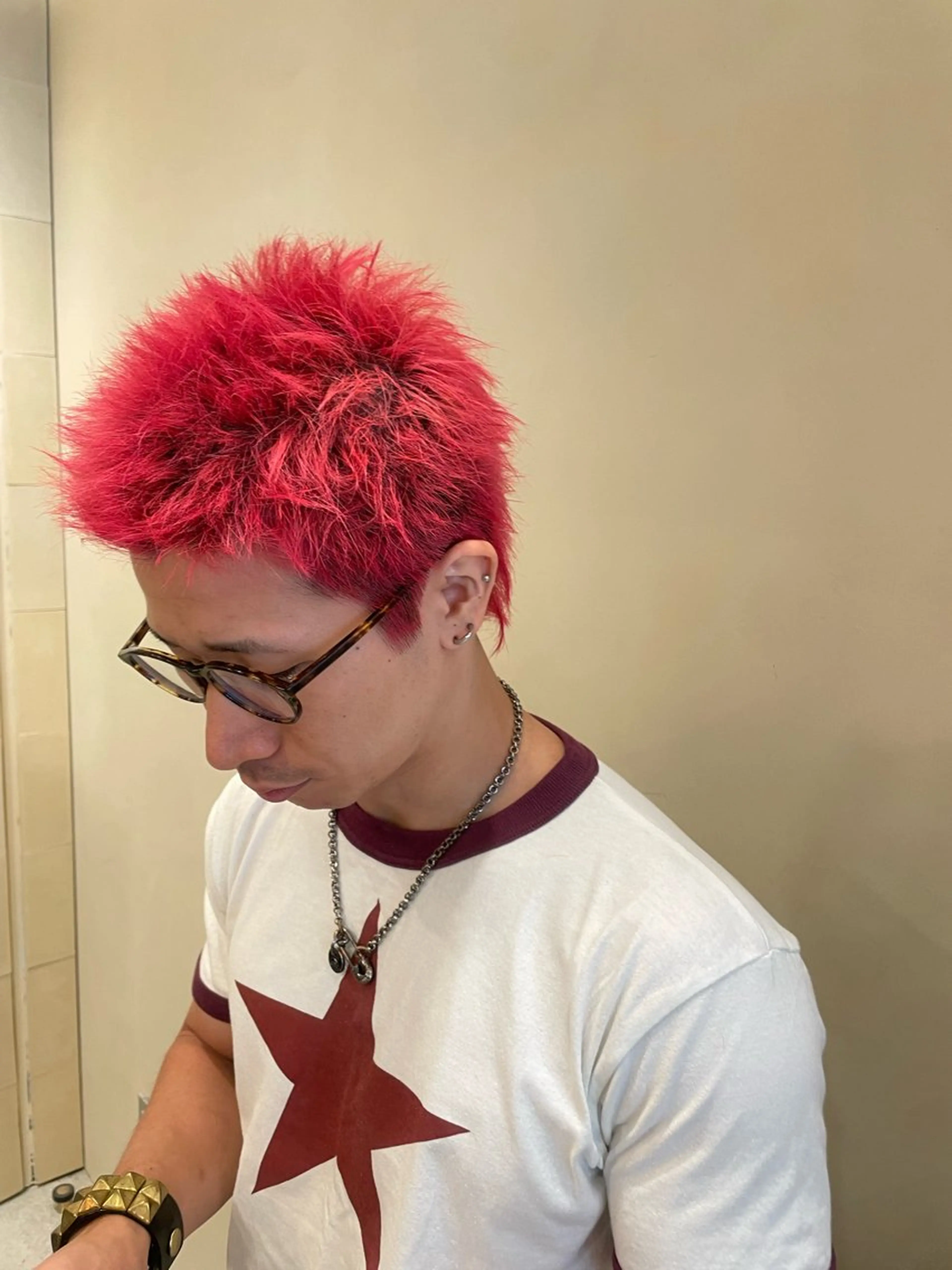 ショート メンズ スパイキーショート ショートヘア ヘアカラー トリートメント HERMITAGE/ chihiroのヘアスタイル