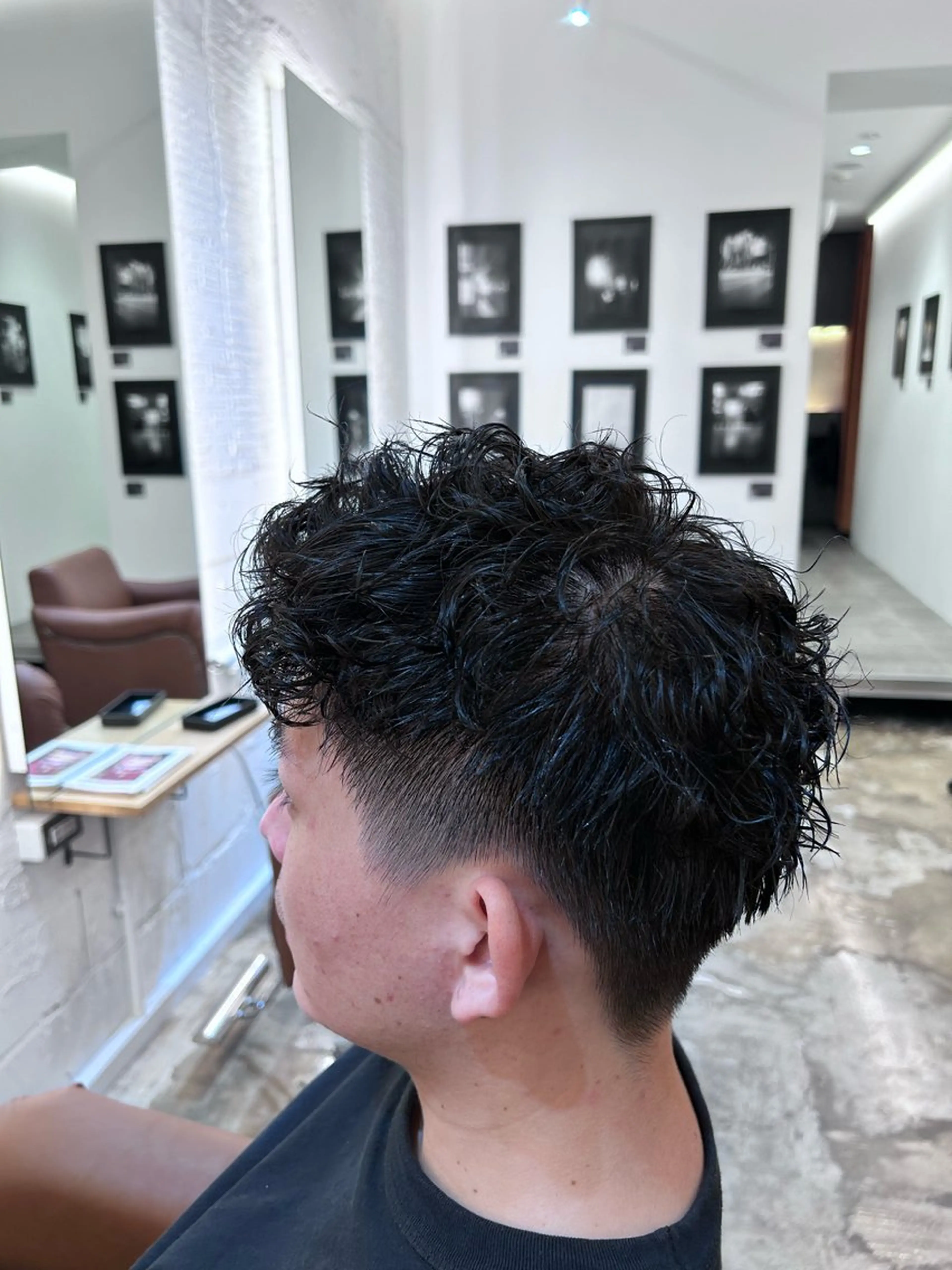 メンズ メンズパーマ AMBERGLEAM Hair&Cloth Yoga所属・Ryo☘縮毛矯正/ メンズ/ブリーチ/のヘアスタイル