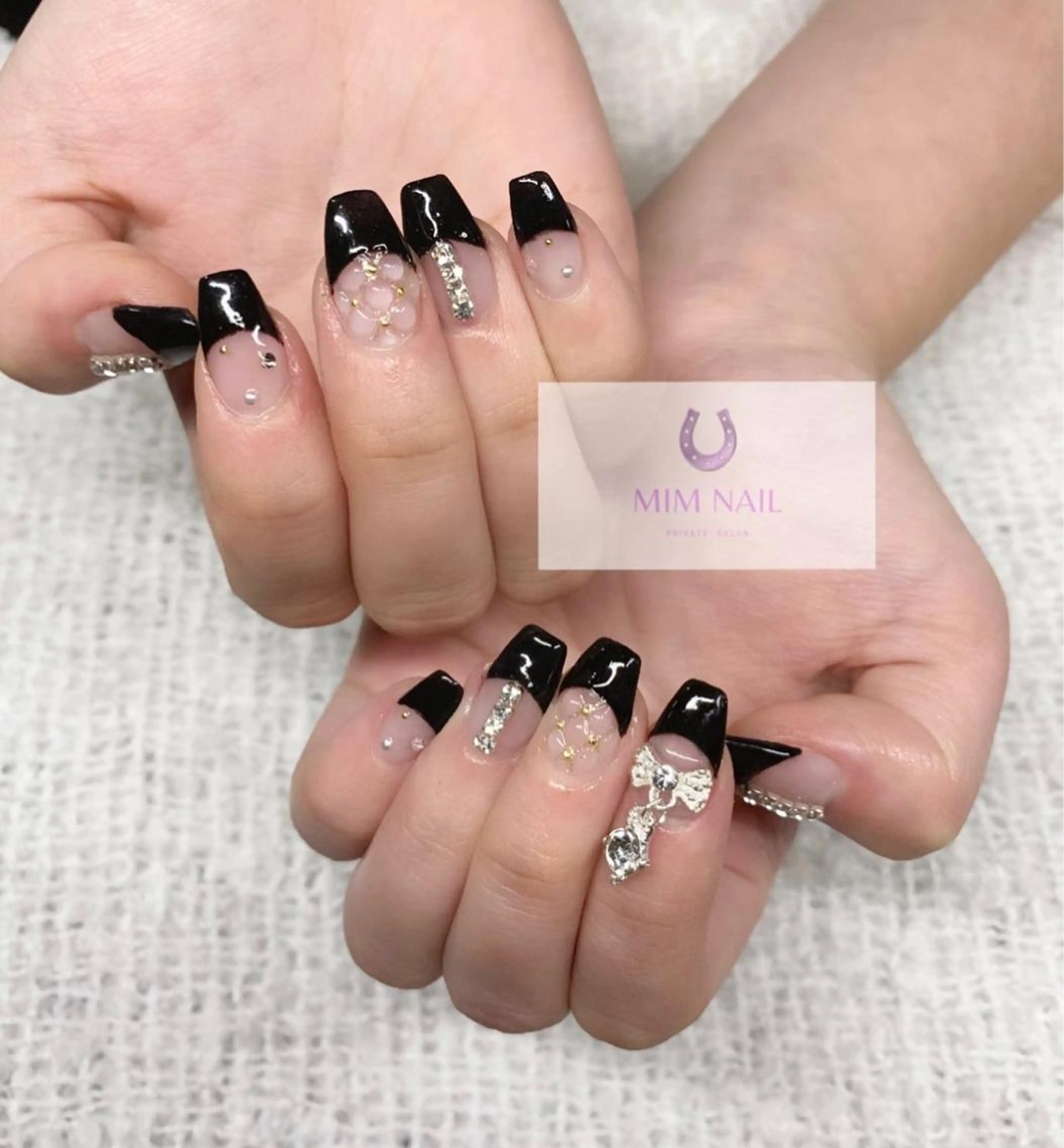 ネイル 長さ出し フレンチネイル 韓国ネイル スカルプネイル *･*MIMnail 1号店･*:･*のネイルデザイン