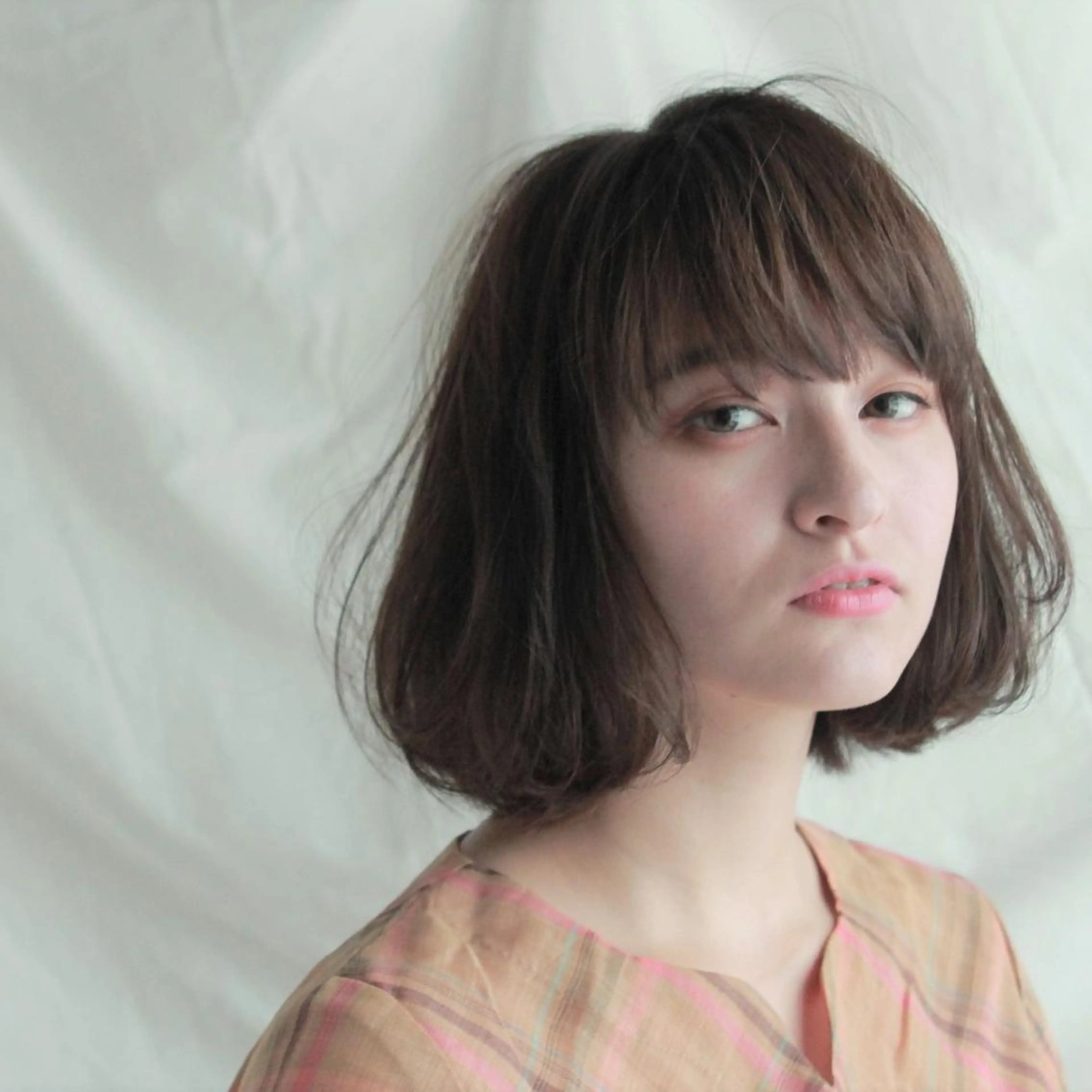 ミディアム カラー 三好 麻美のヘアスタイル