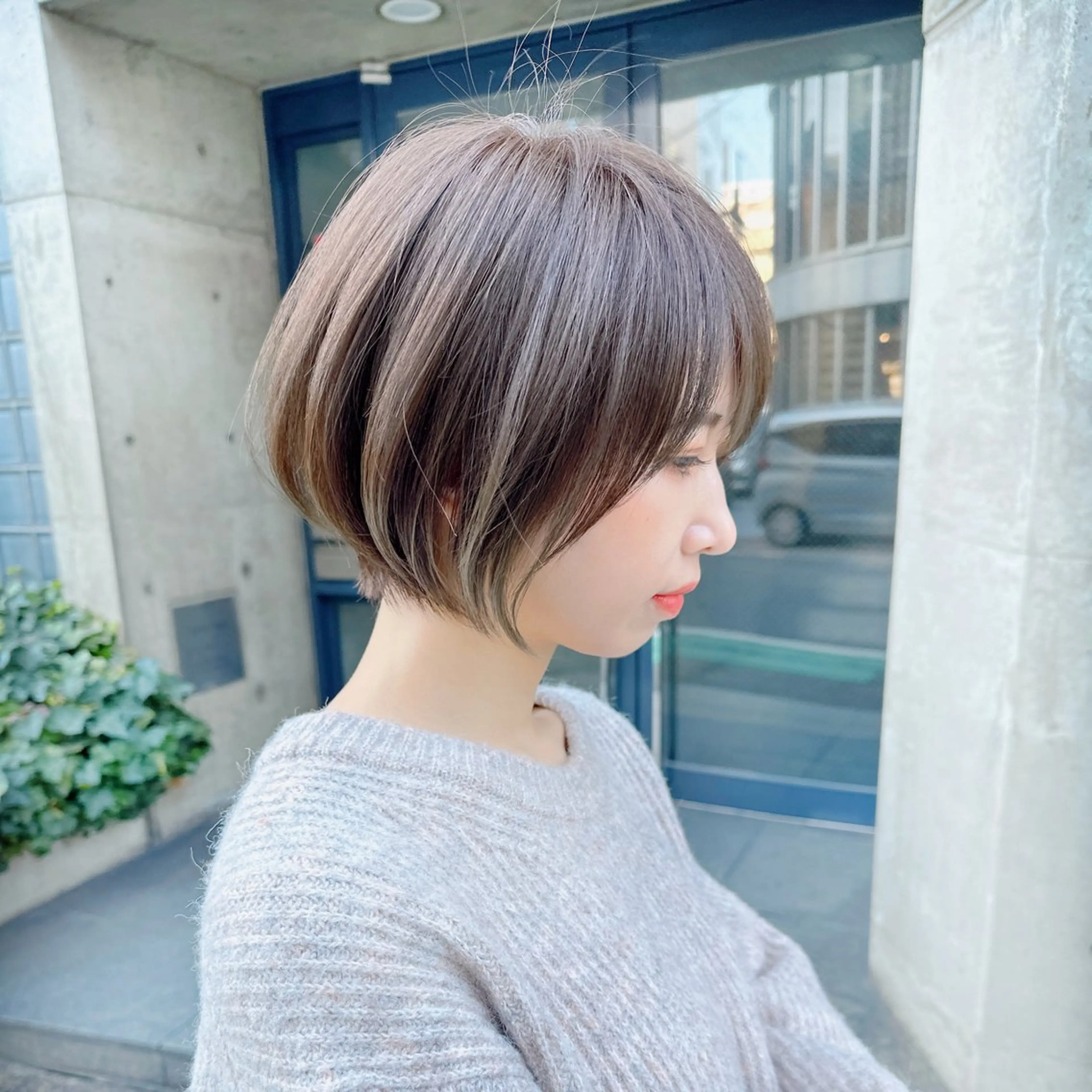 ショート カラー ブリーチなし/暖色/ 透明感/ririkaのヘアスタイル