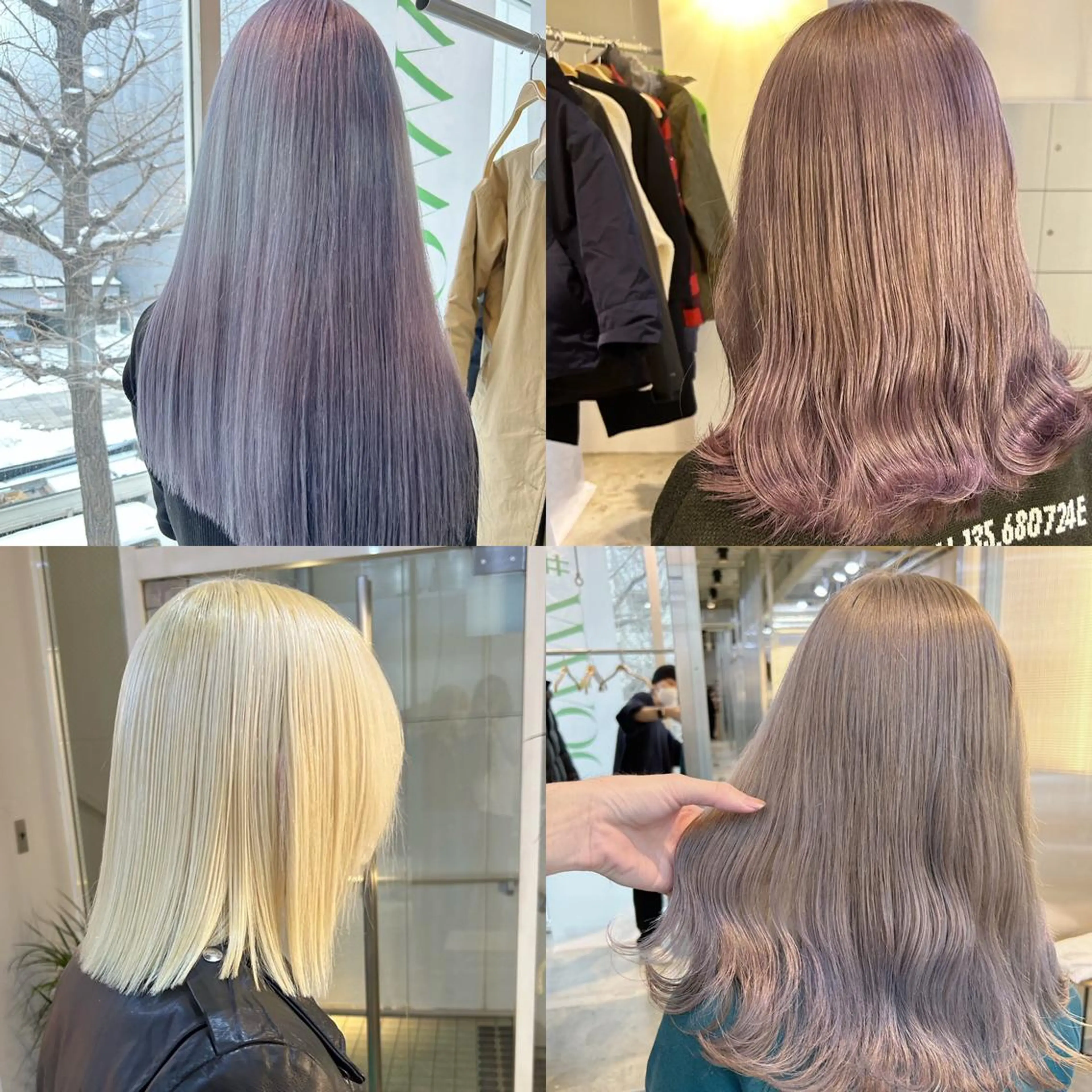 セミロング カラー ヘアカラー トリートメント yoriダブルカラー 代表すがわらのヘアスタイル