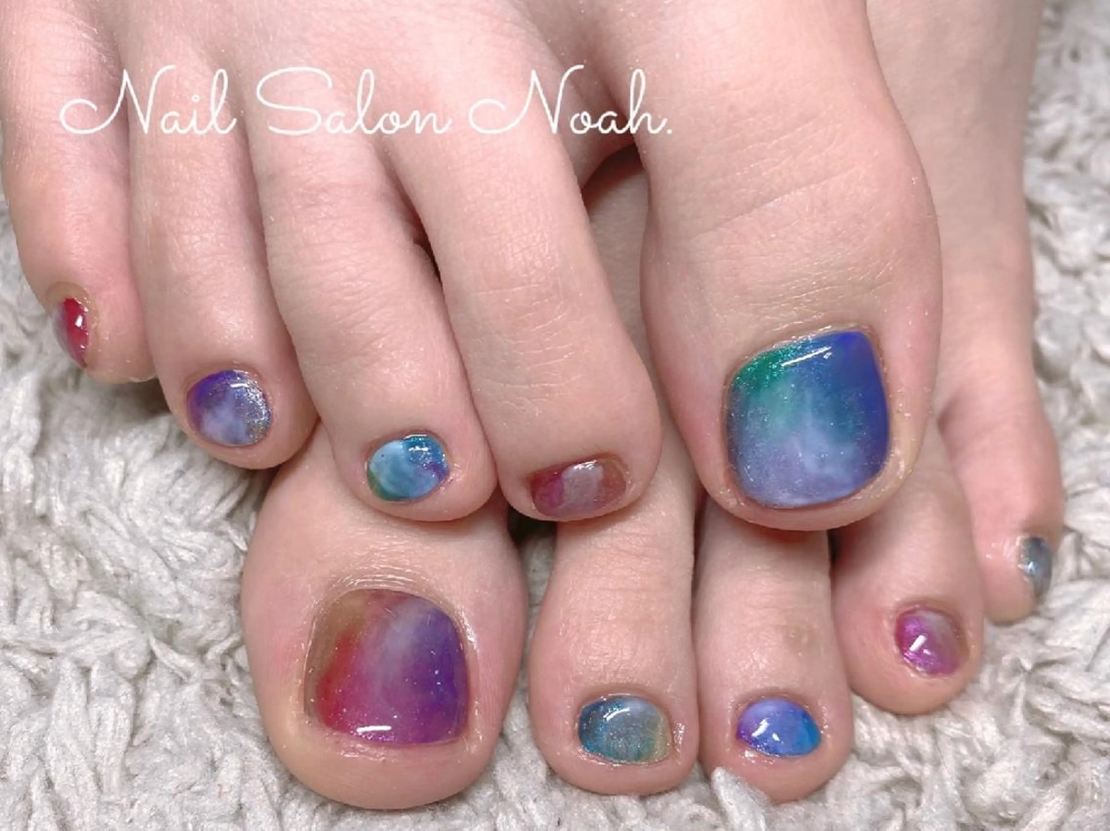 ネイル 持ち込み フットネイル Nail Salon Noah.のネイルデザイン