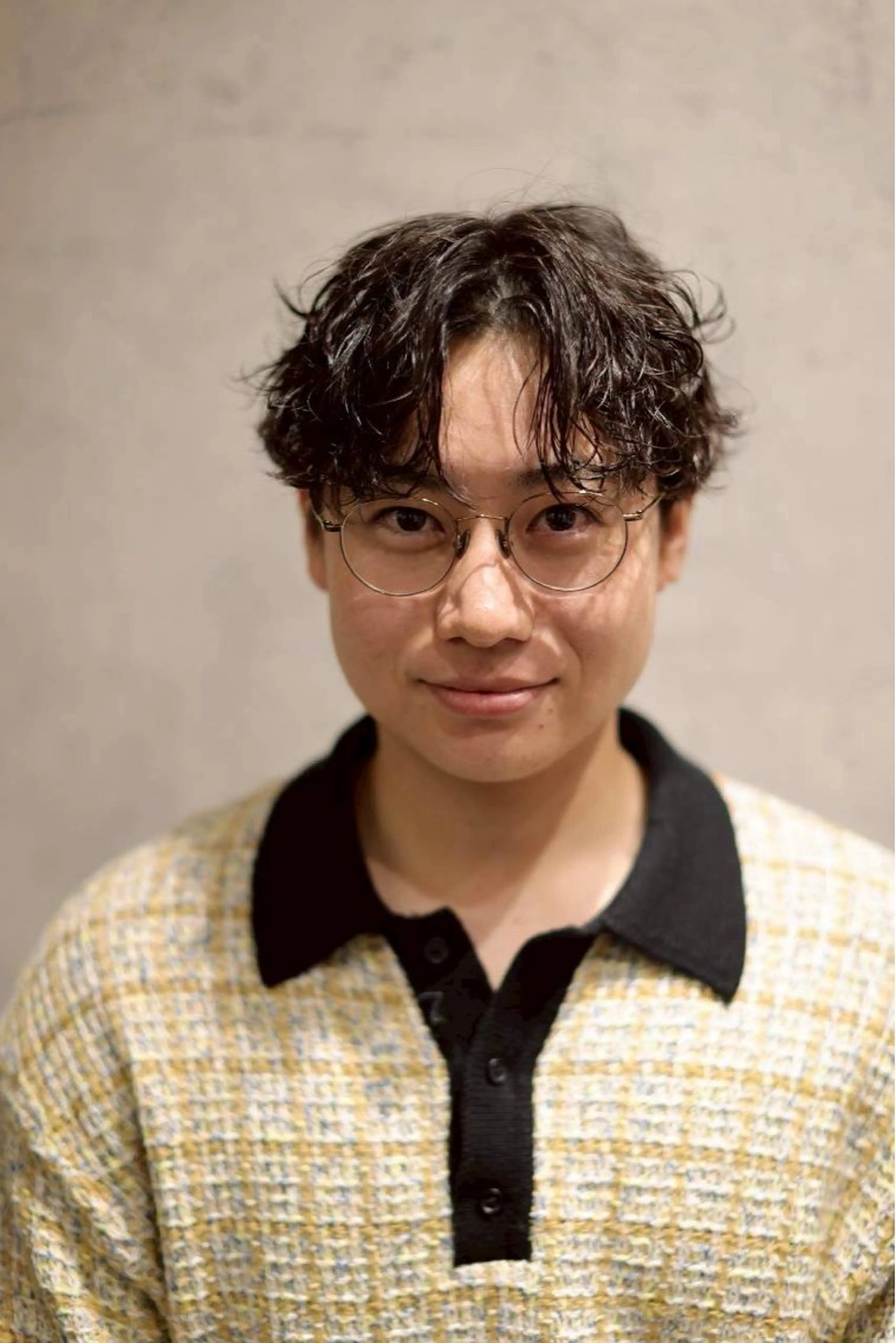 ミディアム パーマ メンズ メンズパーマ 堤　生智のヘアスタイル