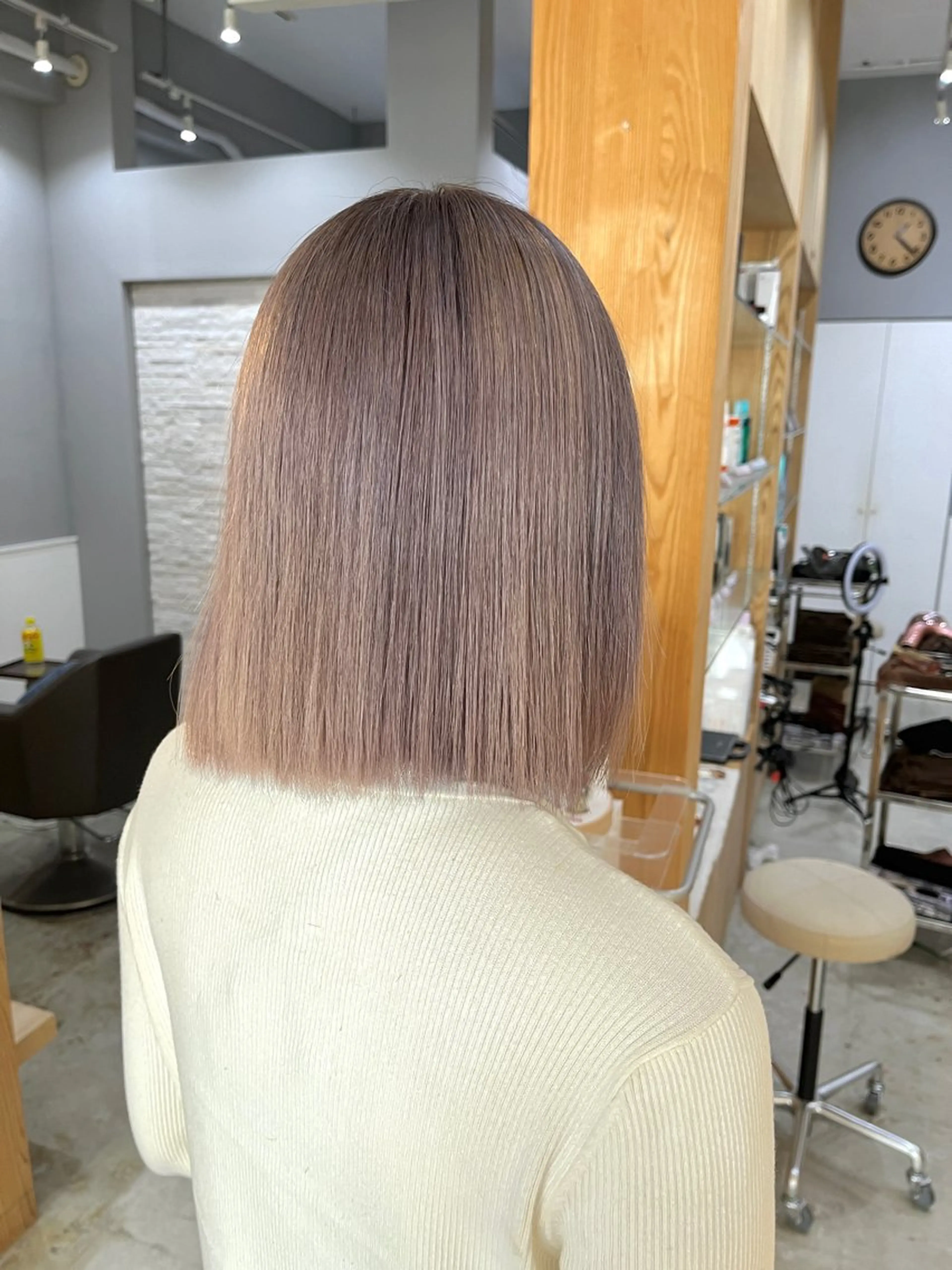 ミディアム カラー miloc naha ナナカのヘアスタイル