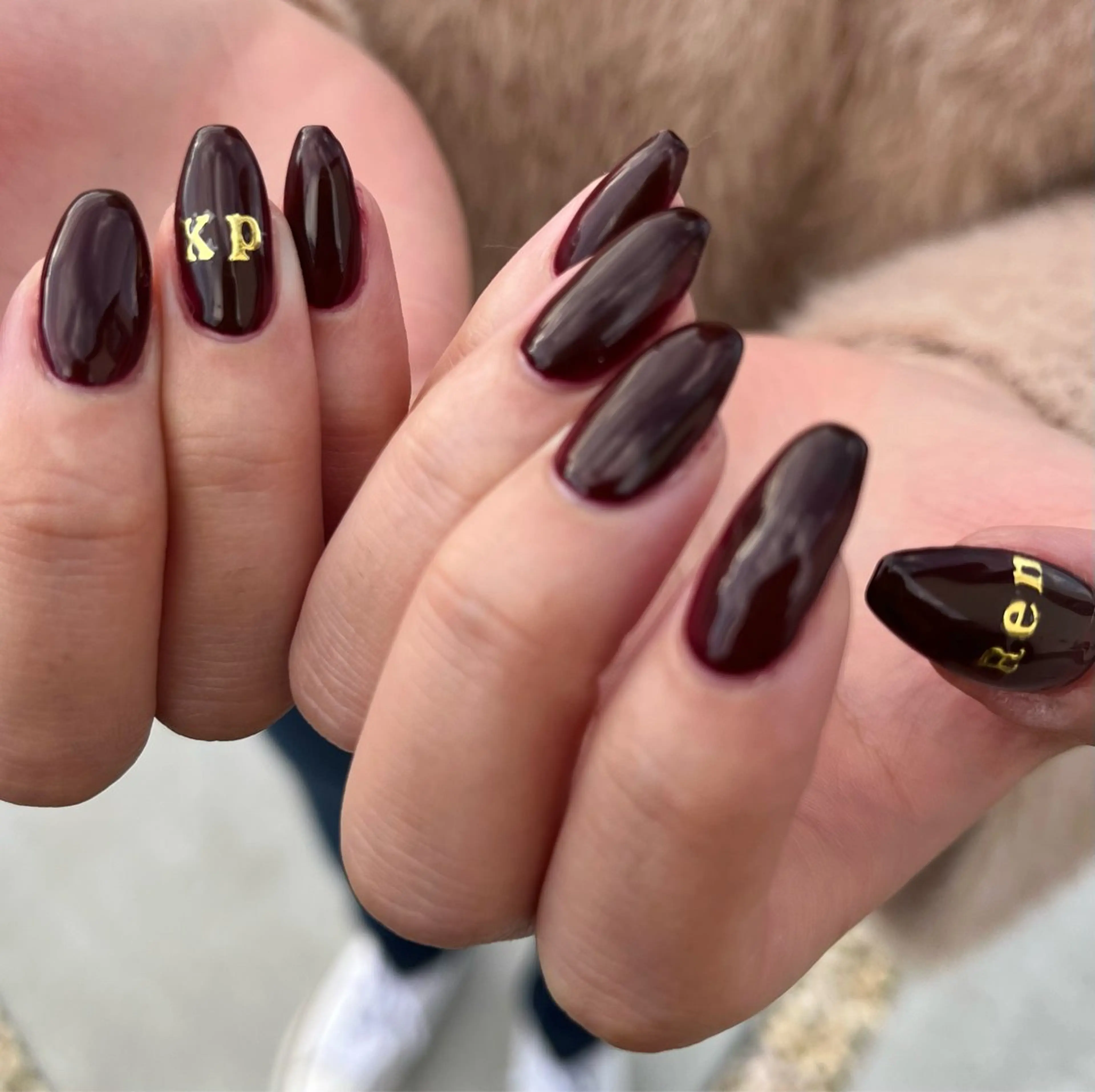 ネイル ボルドー ハンドネイル HazeGrass NAILのネイルデザイン