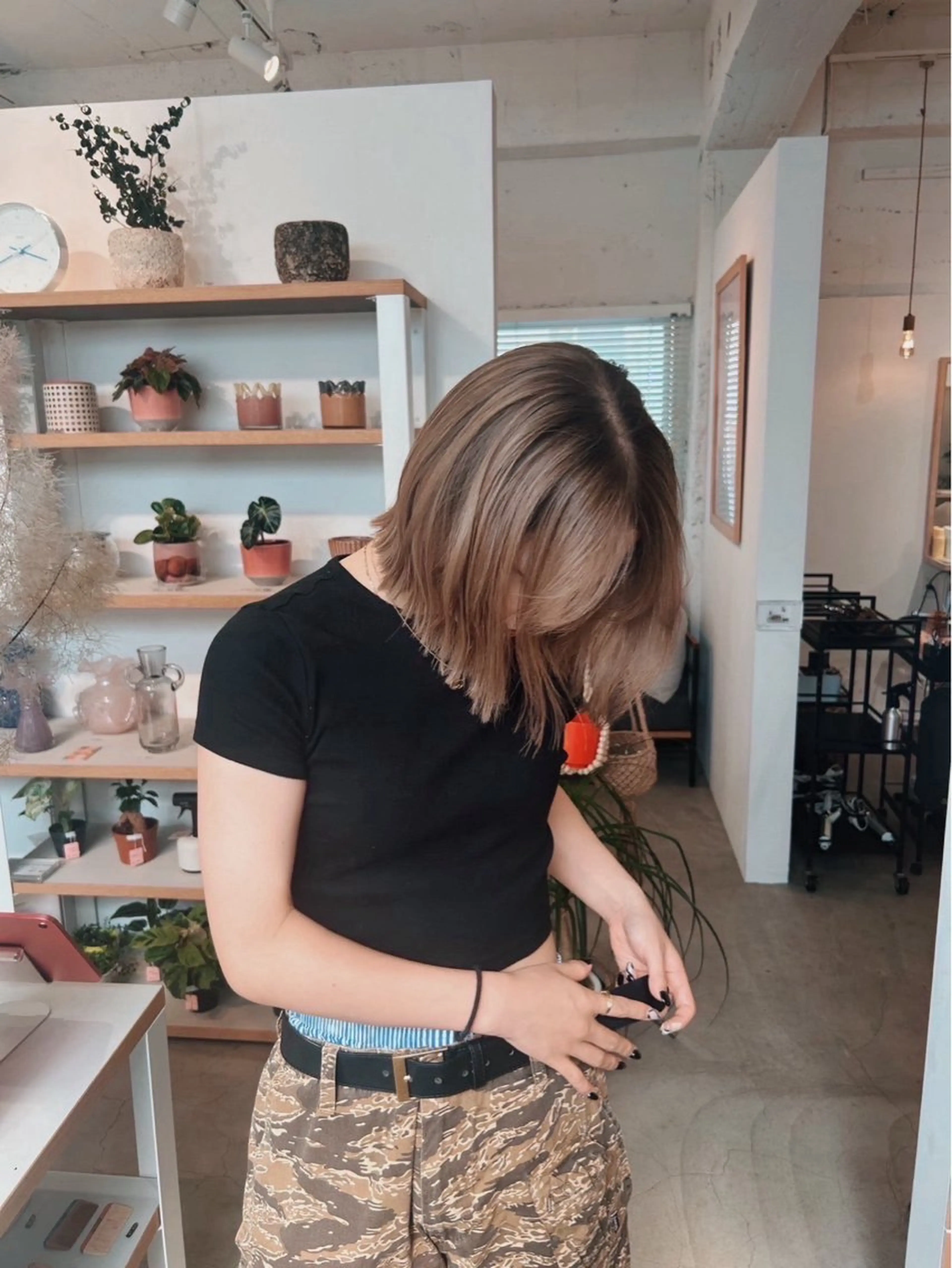 カラー ベージュカラー ウメキ ユウカのヘアスタイル