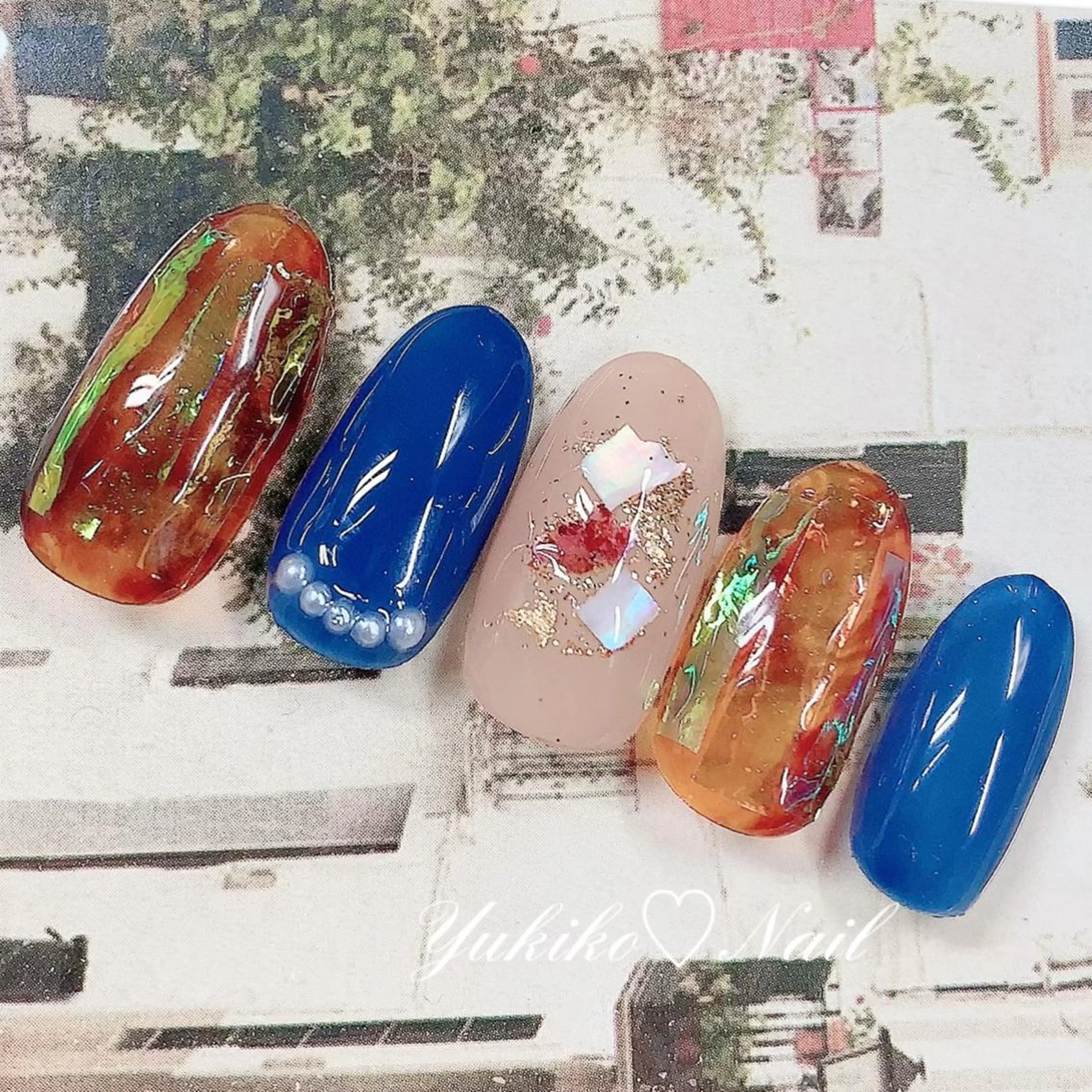 ネイル ホログラムネイル ハンドネイル ユキコ ネイルのネイルデザイン