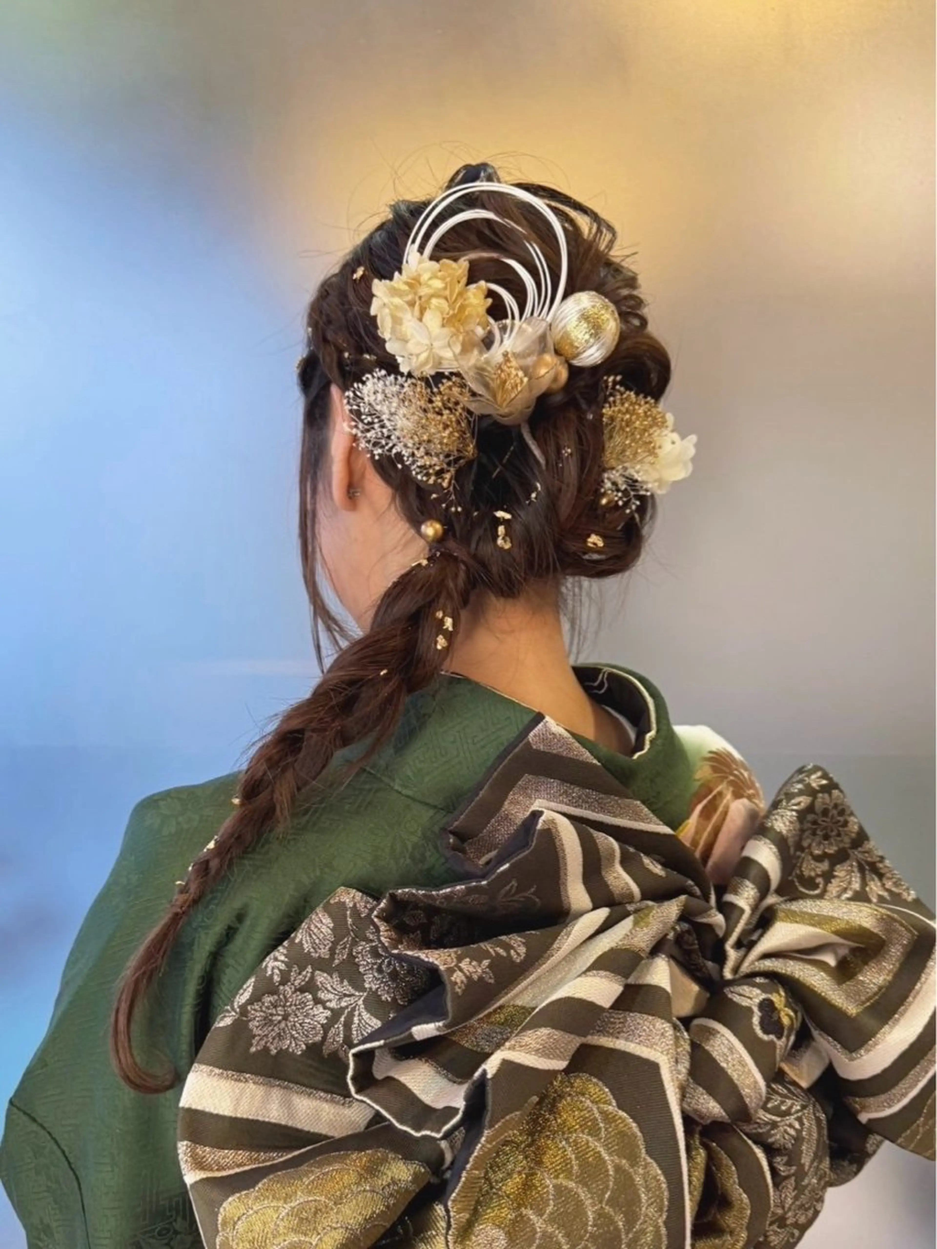 ヘアアレンジ 成人式 外山 なつ美のネイルデザイン