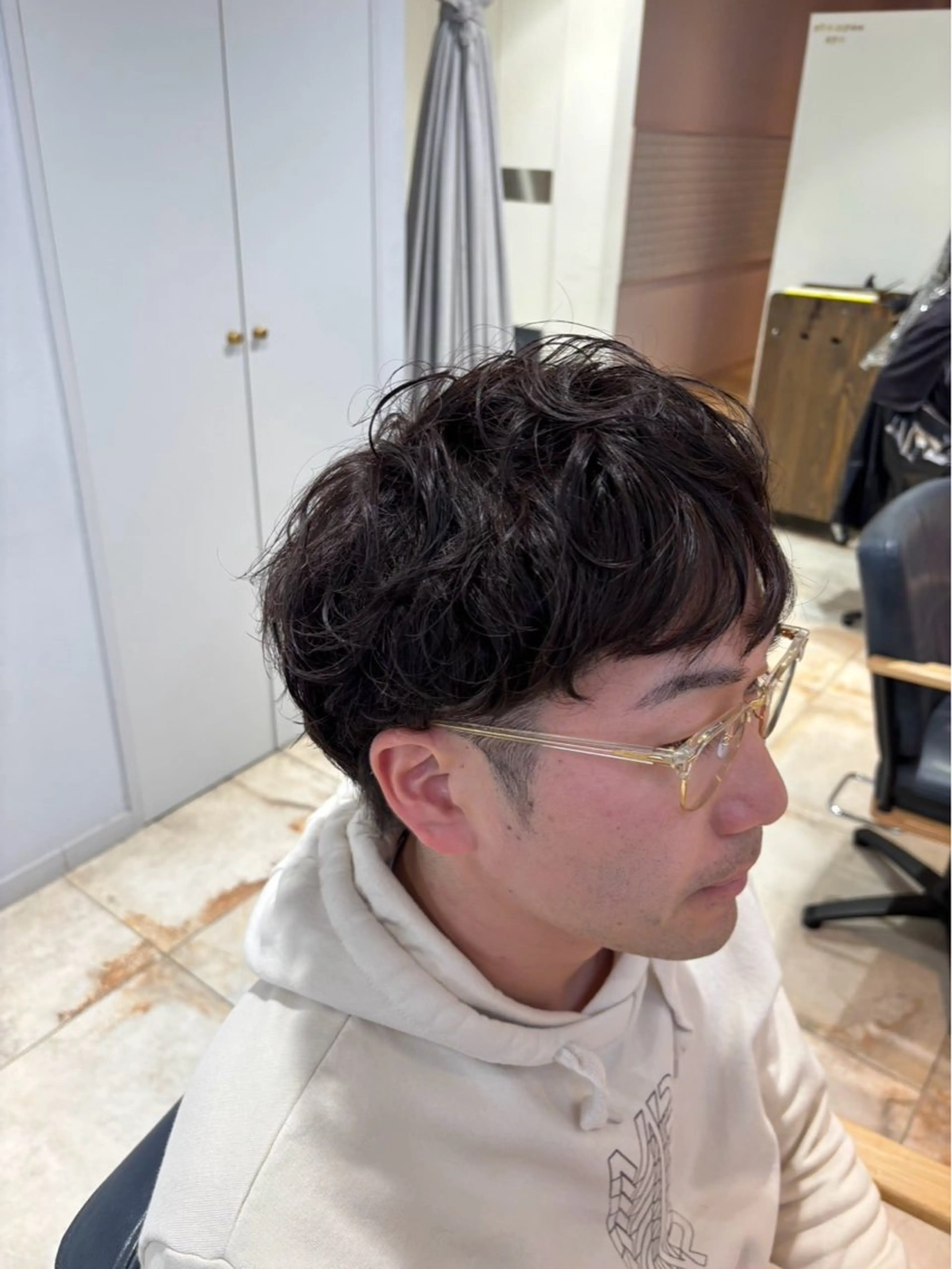 【清潔感up✨】波巻きパーマ+カット💇♀️の写真