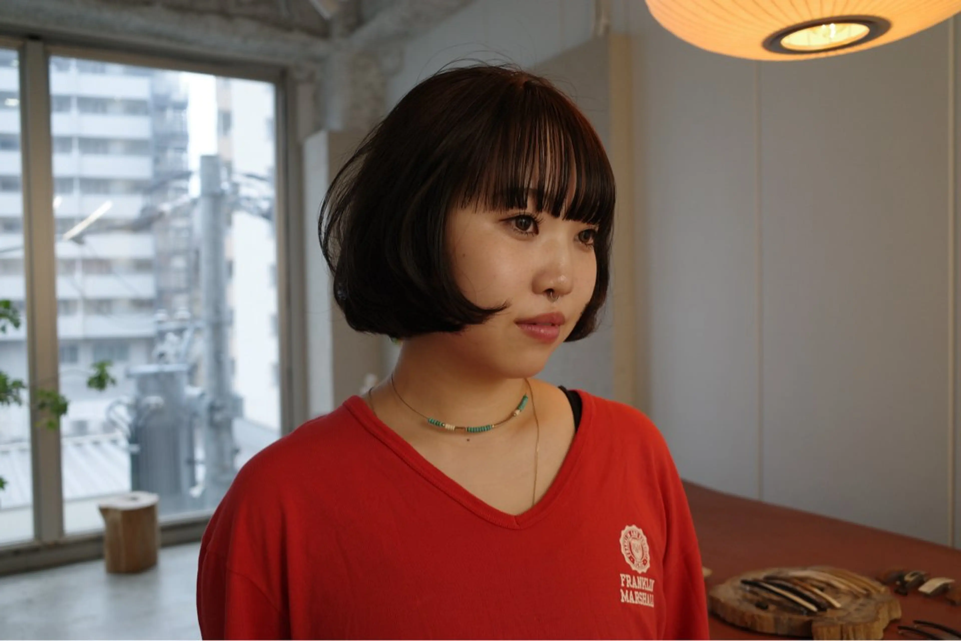 ショート カラー mao/栄/tenn /暖色/ハイトーンのヘアスタイル