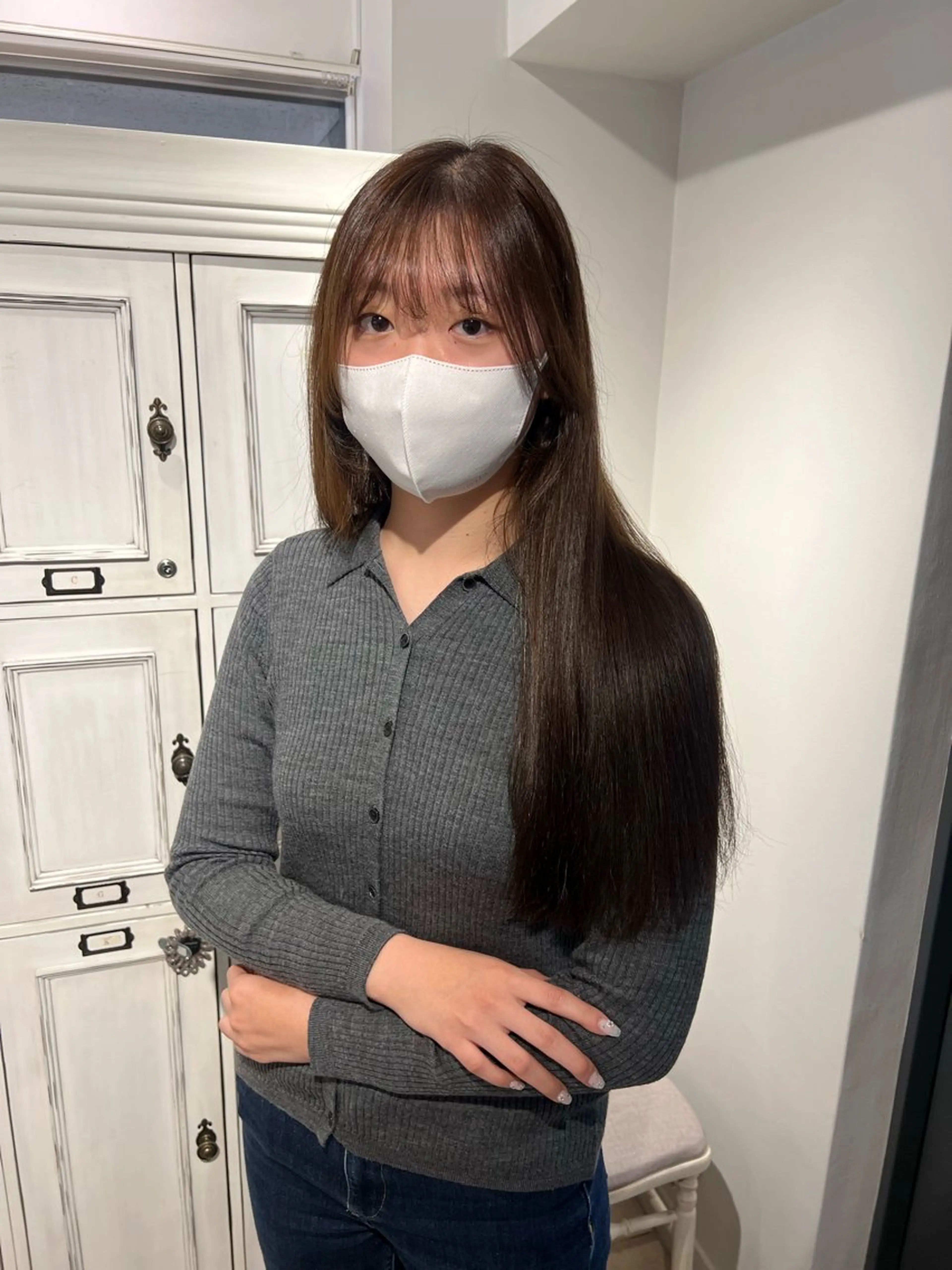 ロング カット ヘアカラー ミカ/名駅/レイヤー /ブリーチなしカラーのヘアスタイル