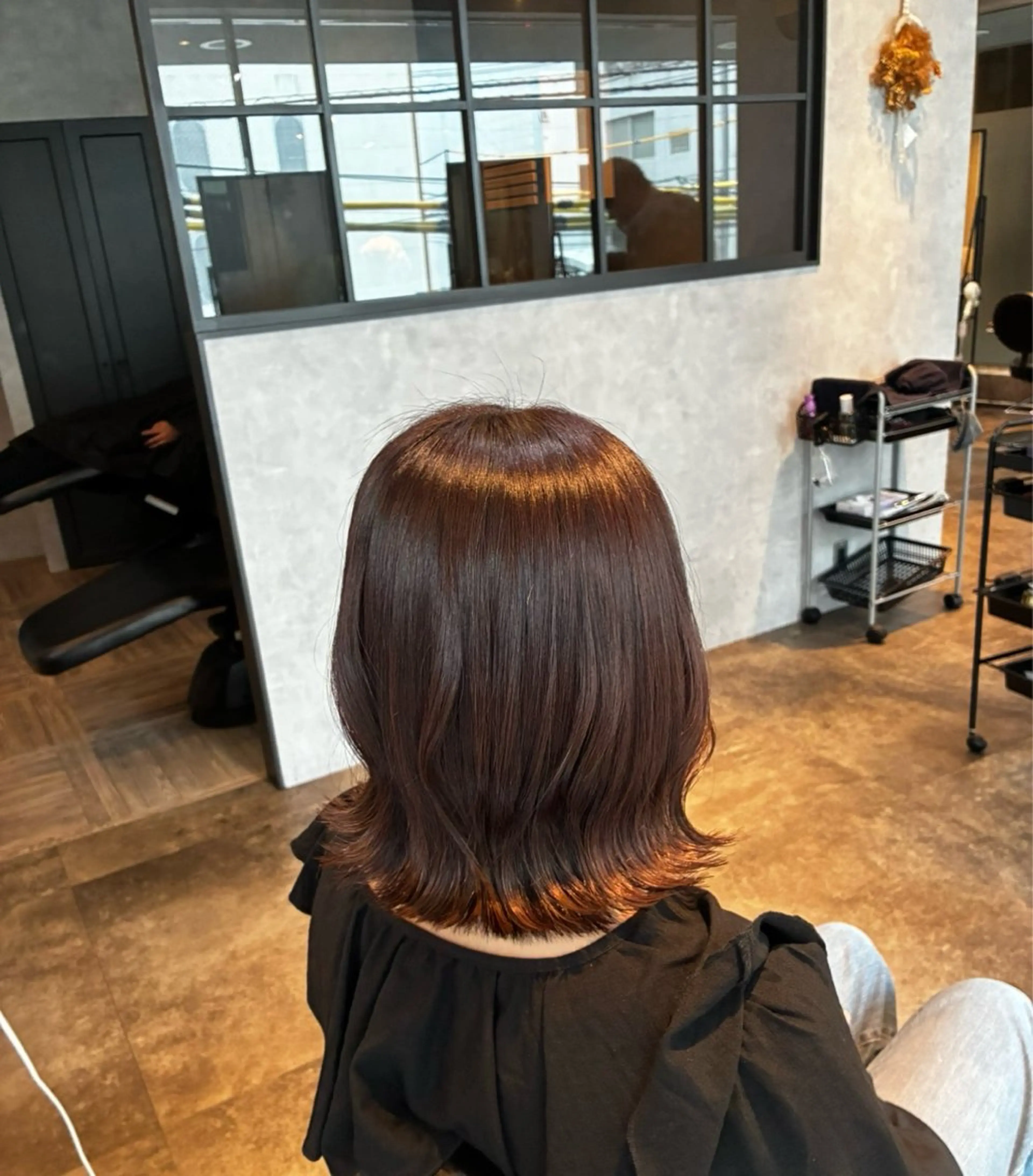 ミディアム ヘアカラー 山本 悠理のヘアスタイル