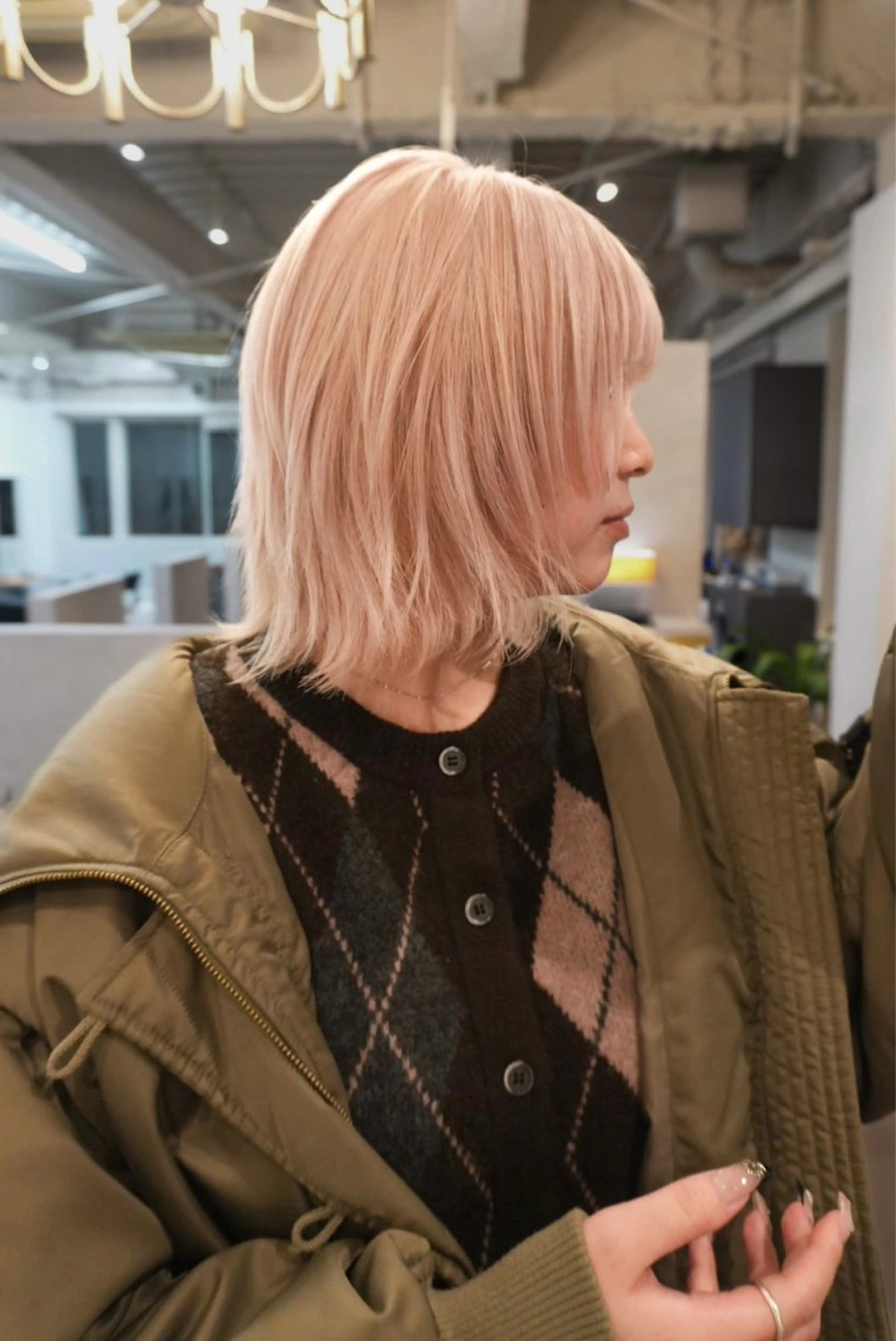 カラー レイヤー/ハイトーン ヒガシサヨのヘアスタイル