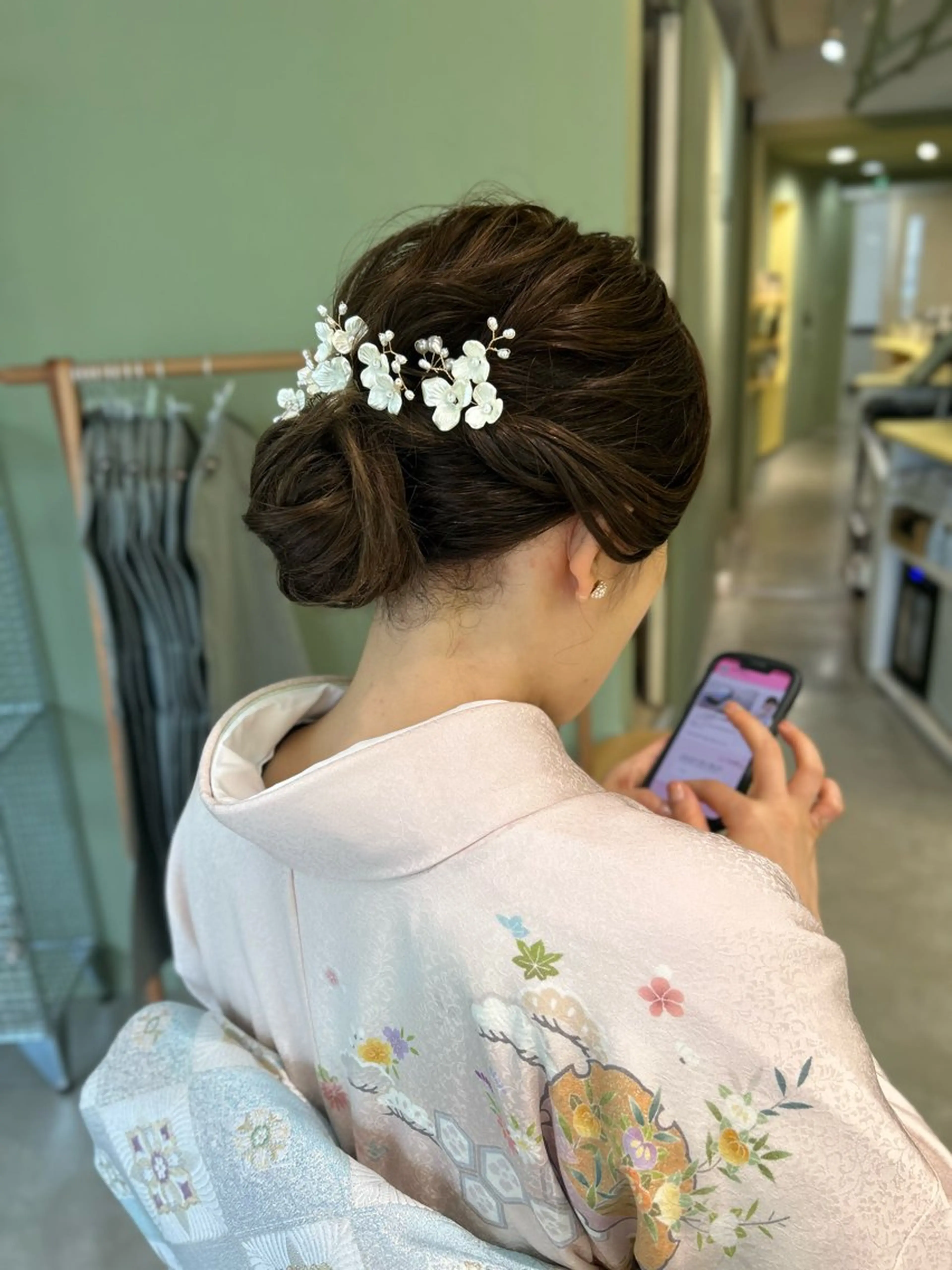 ヘアアレンジ 着物ヘア 一條 乃亜のヘアスタイル