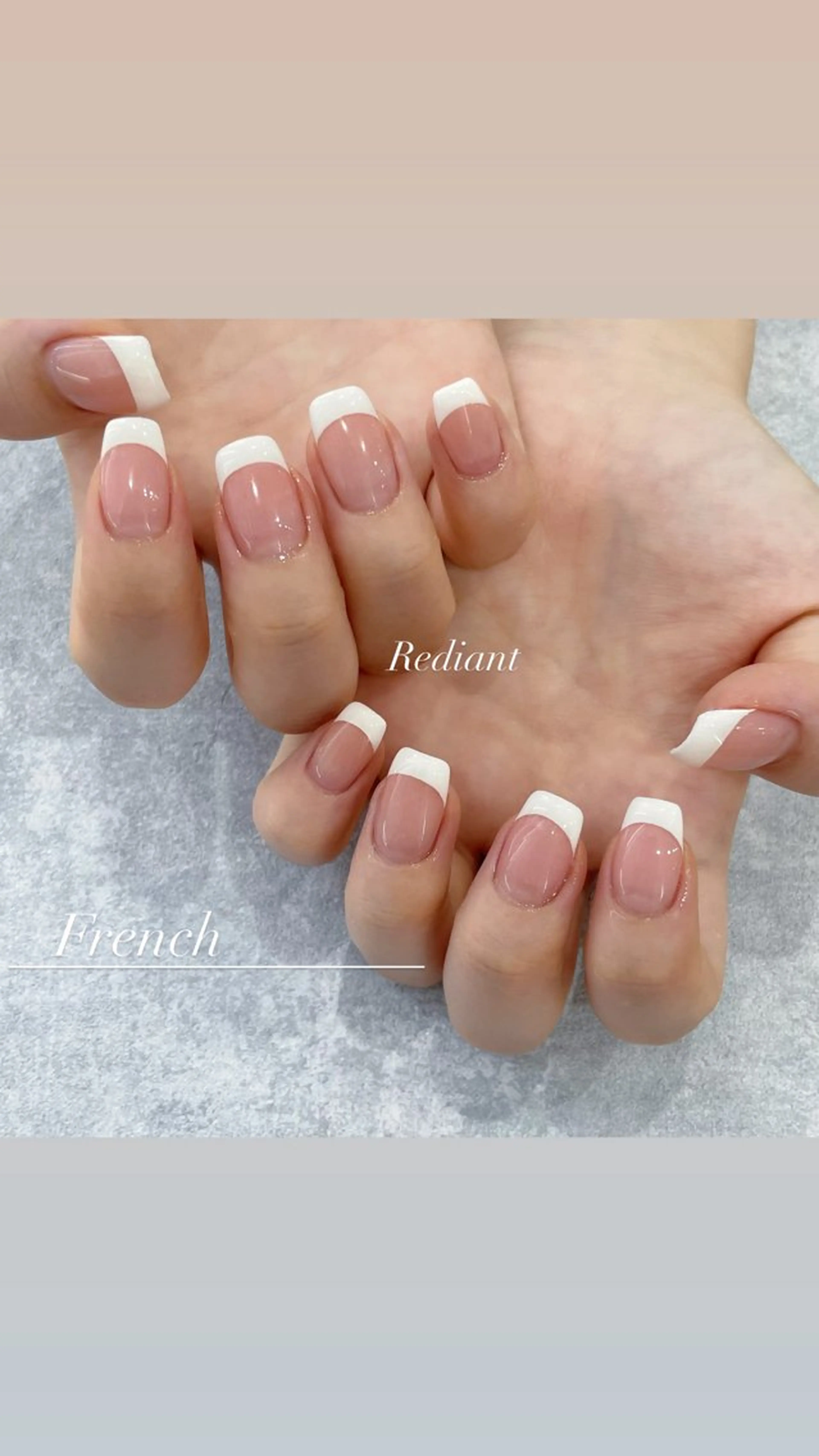 ネイル フレンチネイル Rediant Salonのネイルデザイン