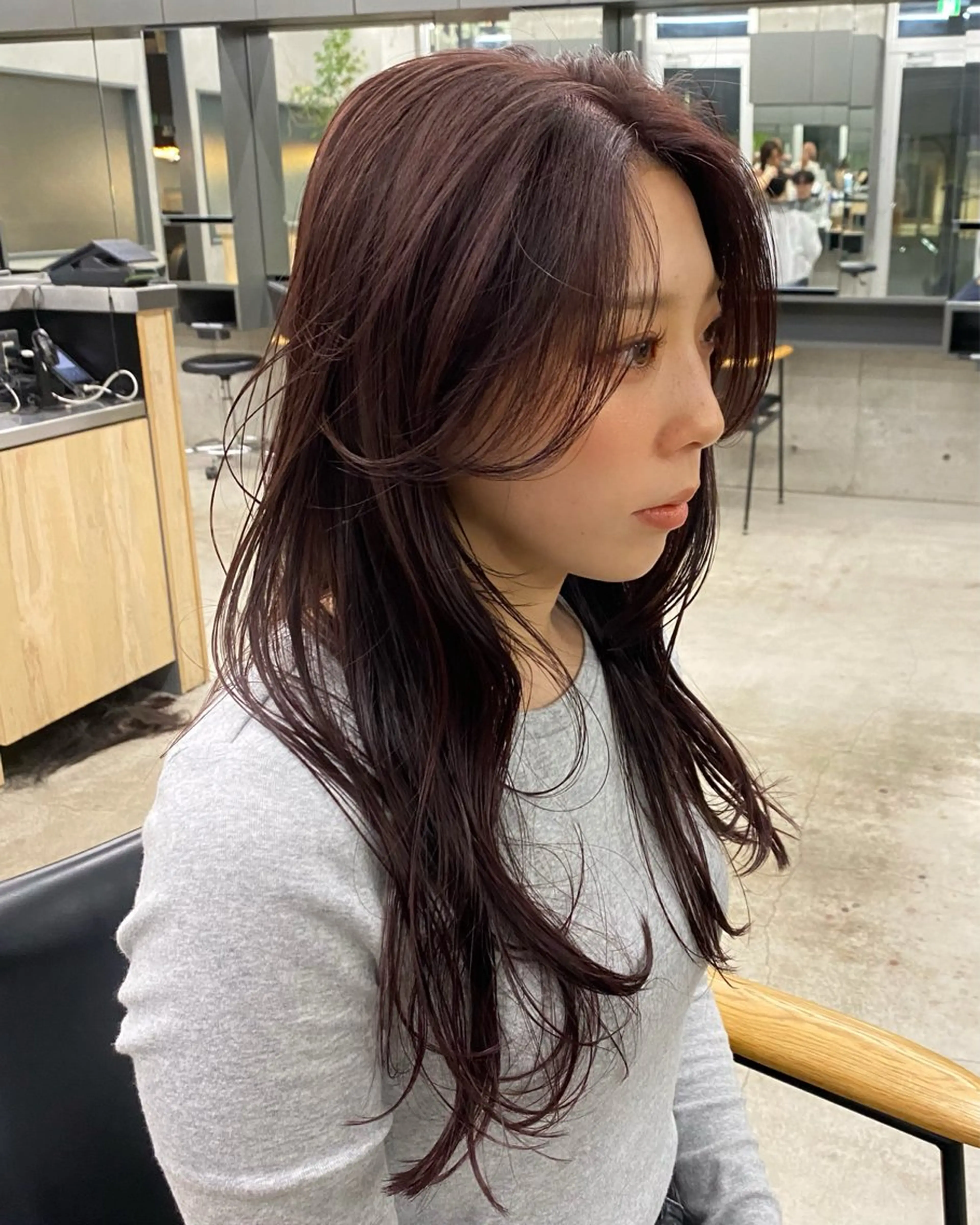 ロング カラー カット ヘアカラー トリートメント 村田 りょうやのヘアスタイル