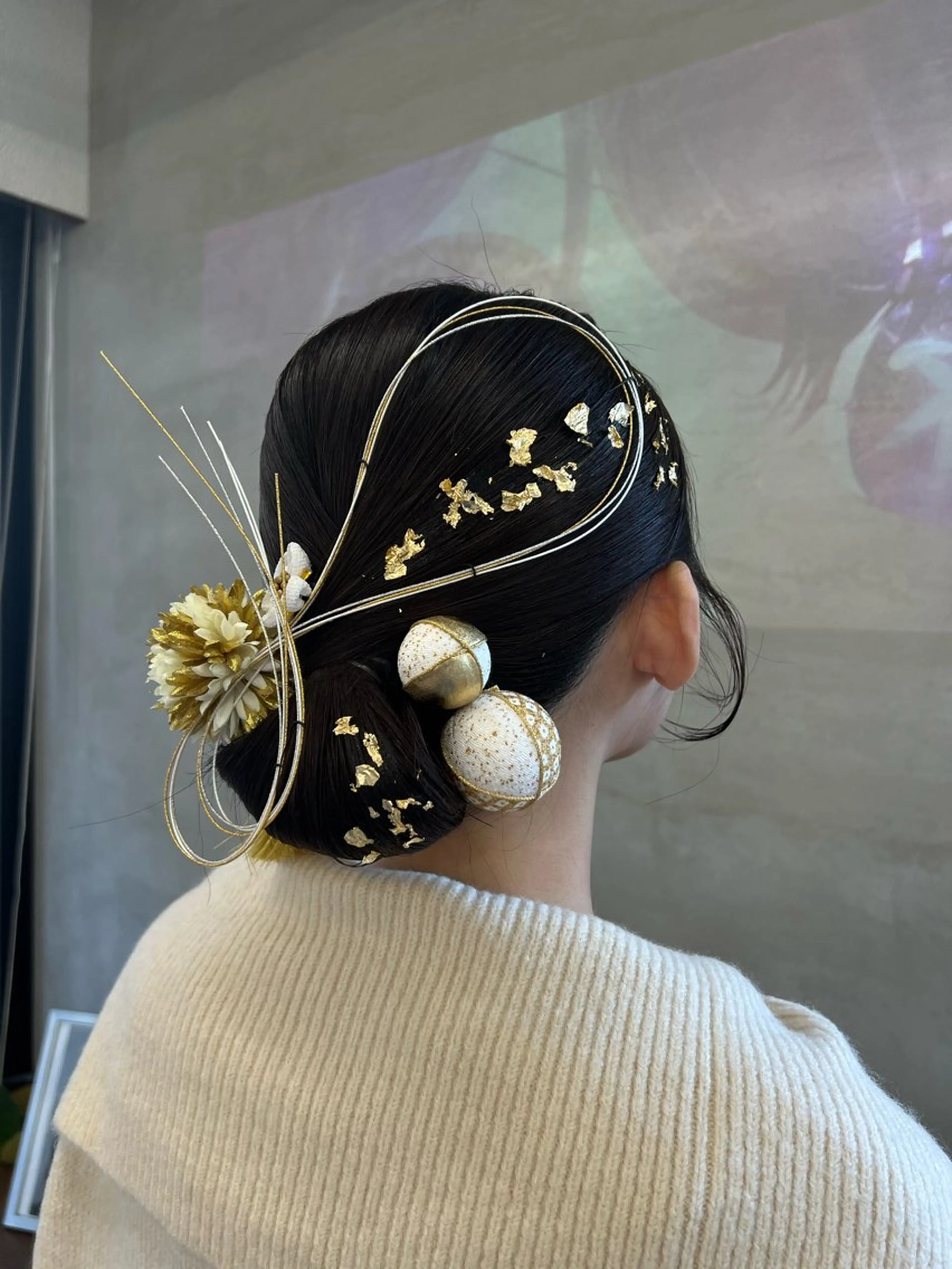 ミディアム ヘアアレンジ ヘアセット サカモト ナオミのヘアスタイル