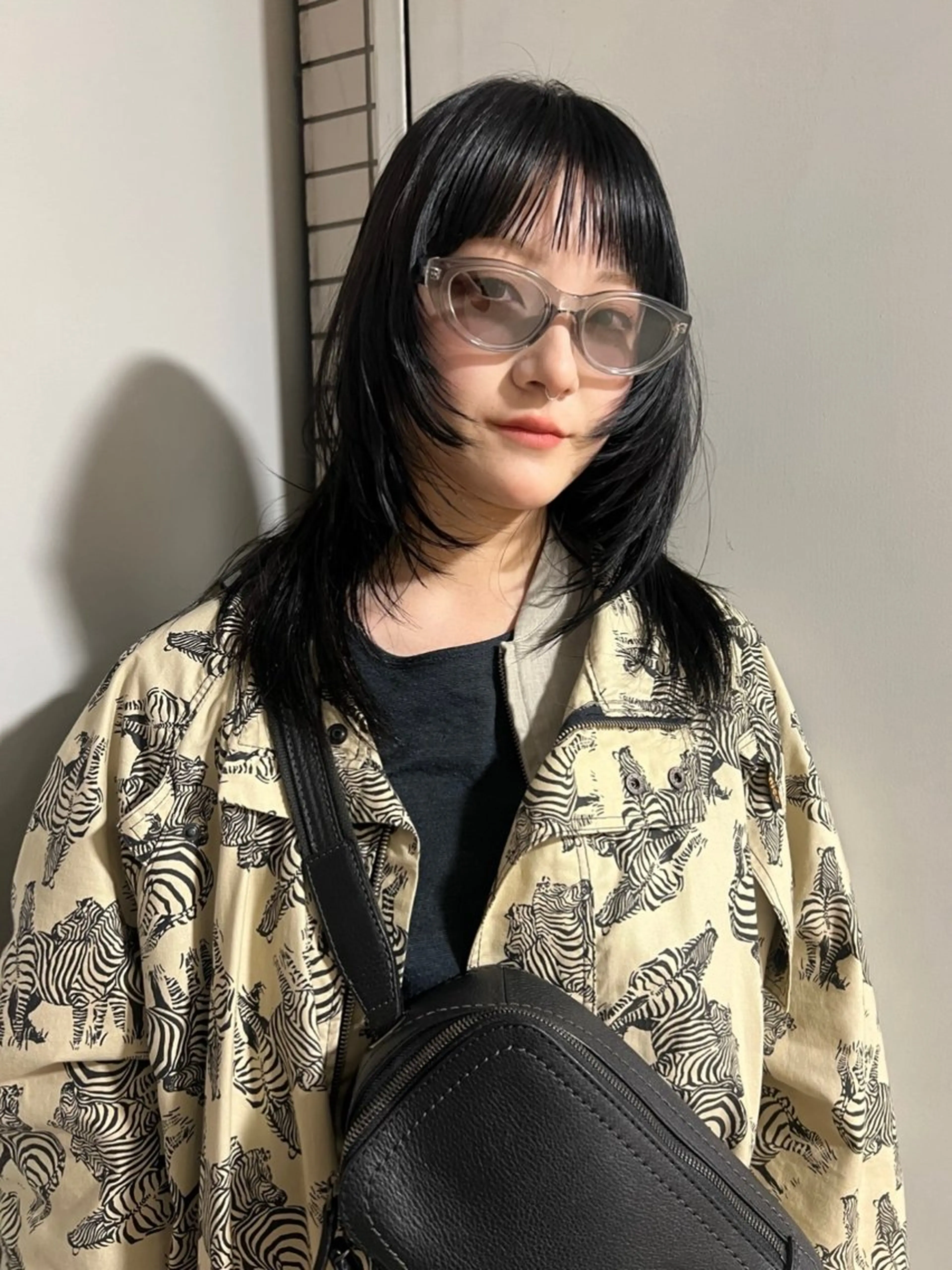 ミディアム カラー カット ヘアカラー yu  /透明感カラ ー/ボブ/caseyのヘアスタイル