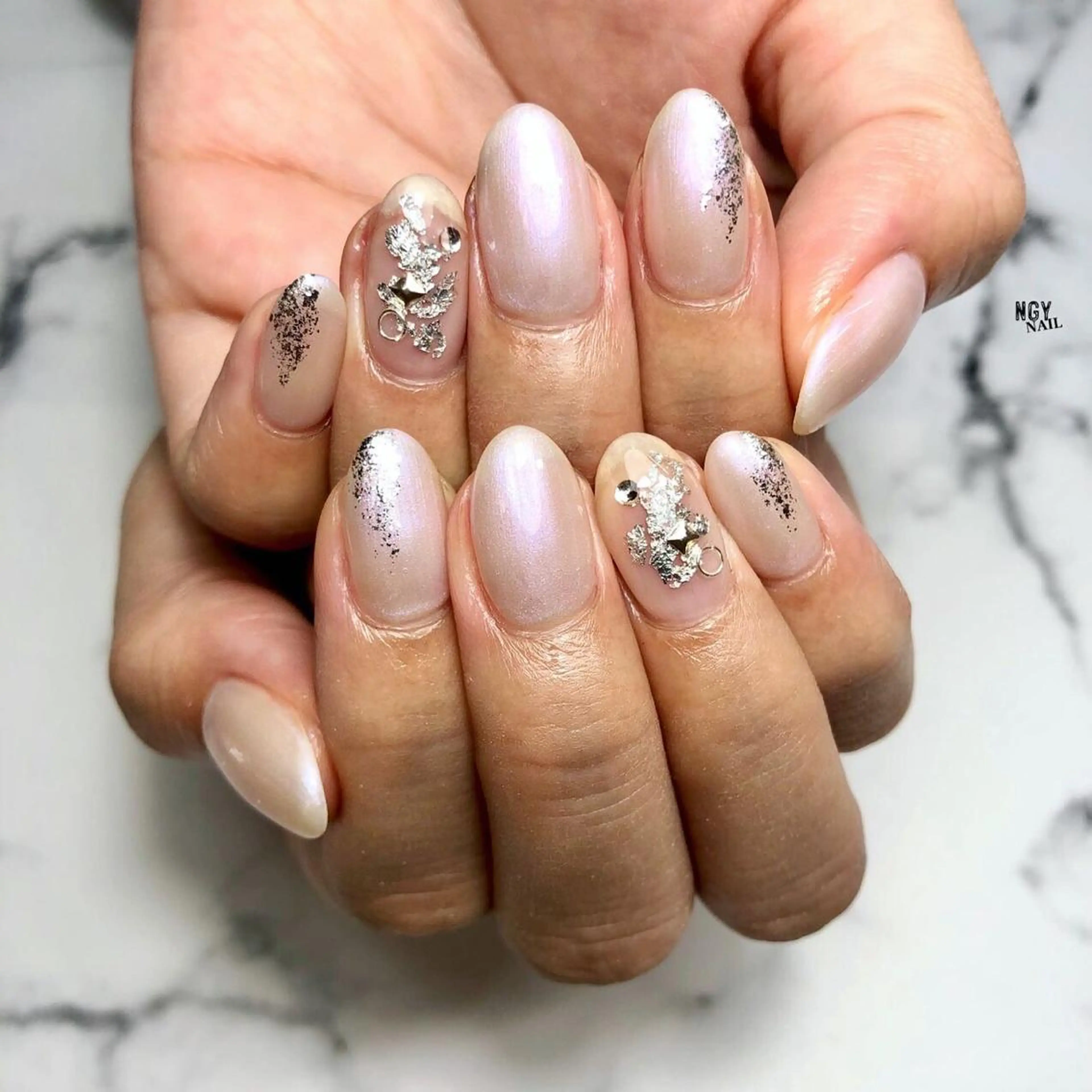 ネイル クリアネイル ジェルネイル ニュアンスネイル ワンカラーネイル パラジェル NAIL NOWのネイルデザイン