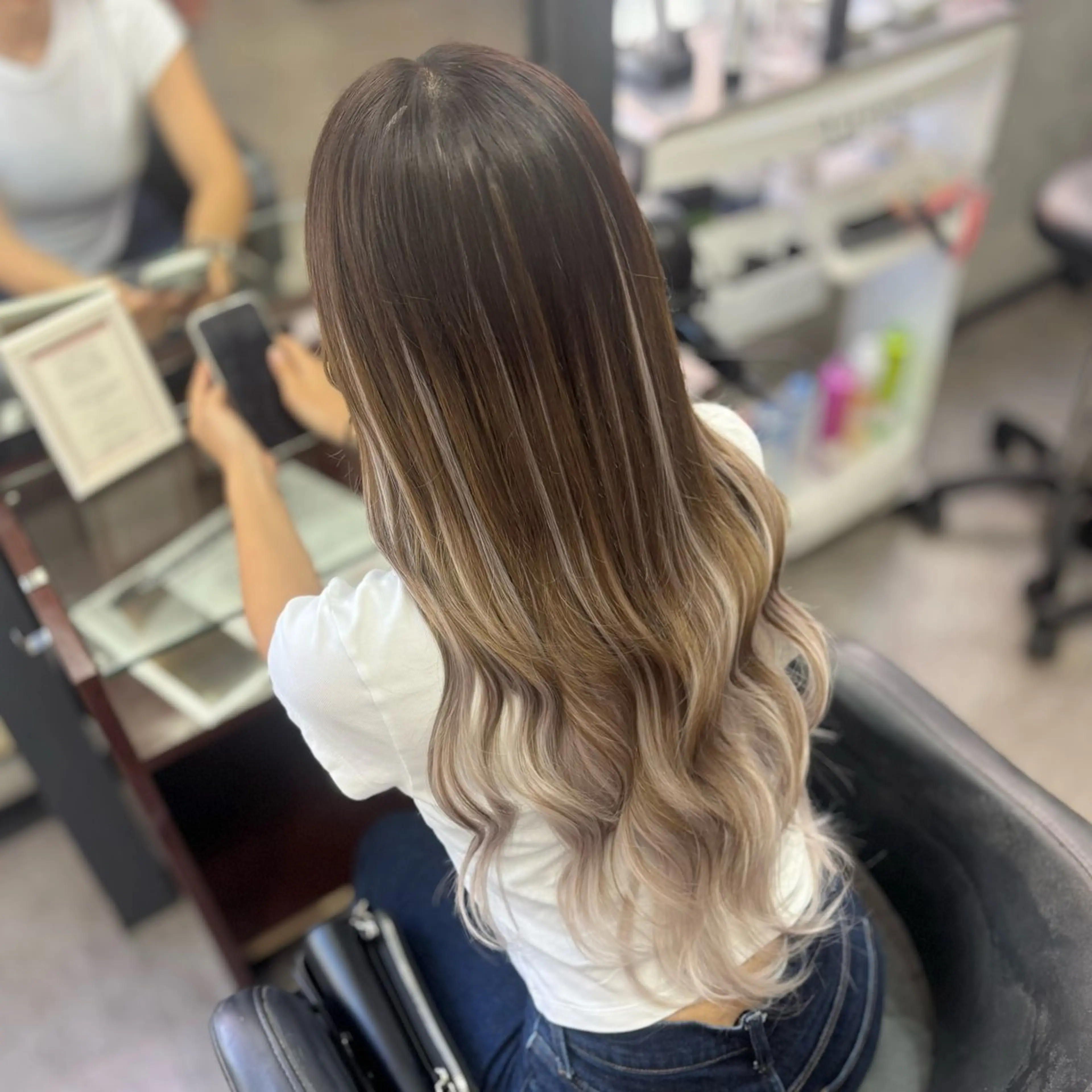 ロング カット ヘアカラー エクステ ヘアセット/エクステ cocoro🐹🎀のヘアスタイル