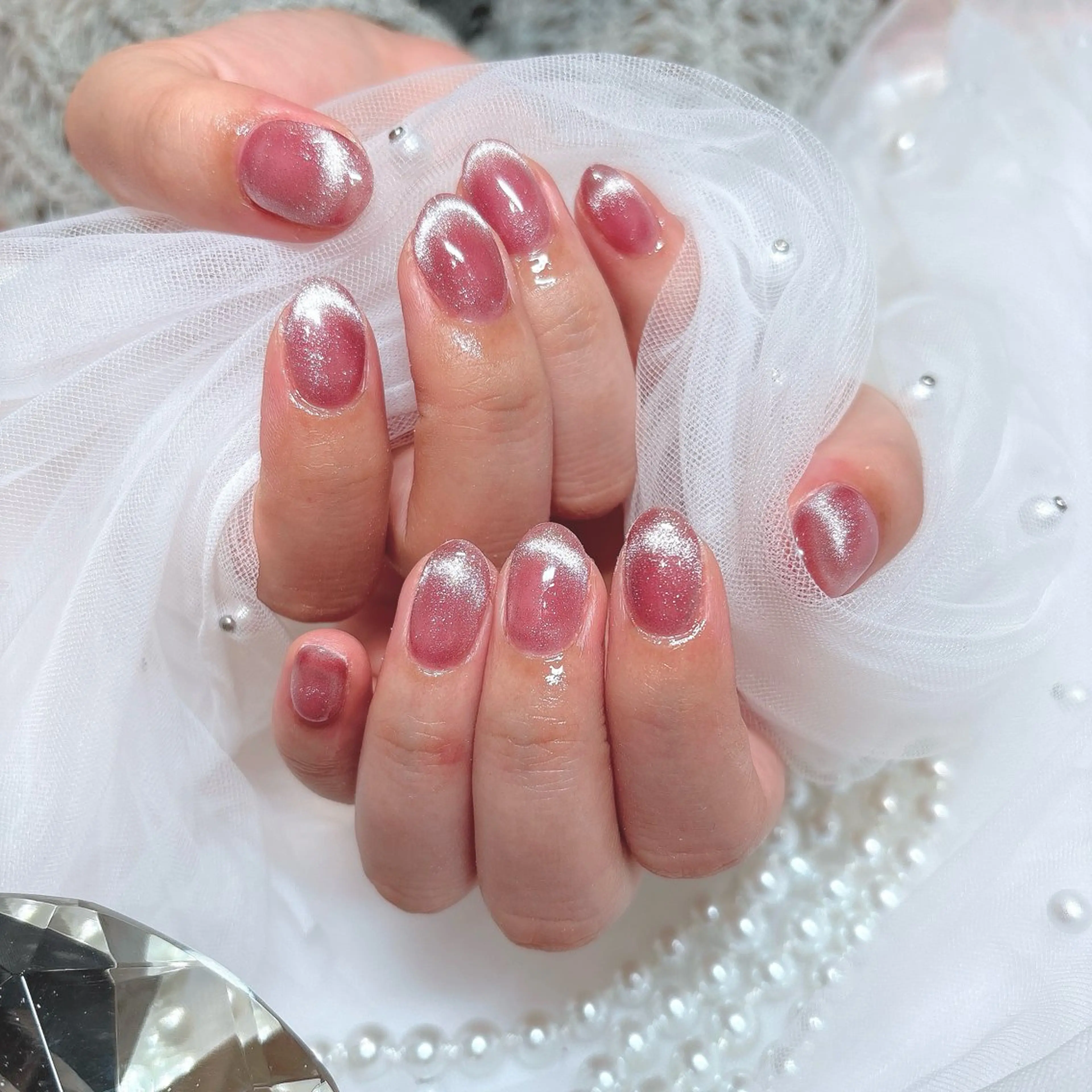 ネイル マグネットネイル ハンドネイル ♡mimielu nail♡のネイルデザイン