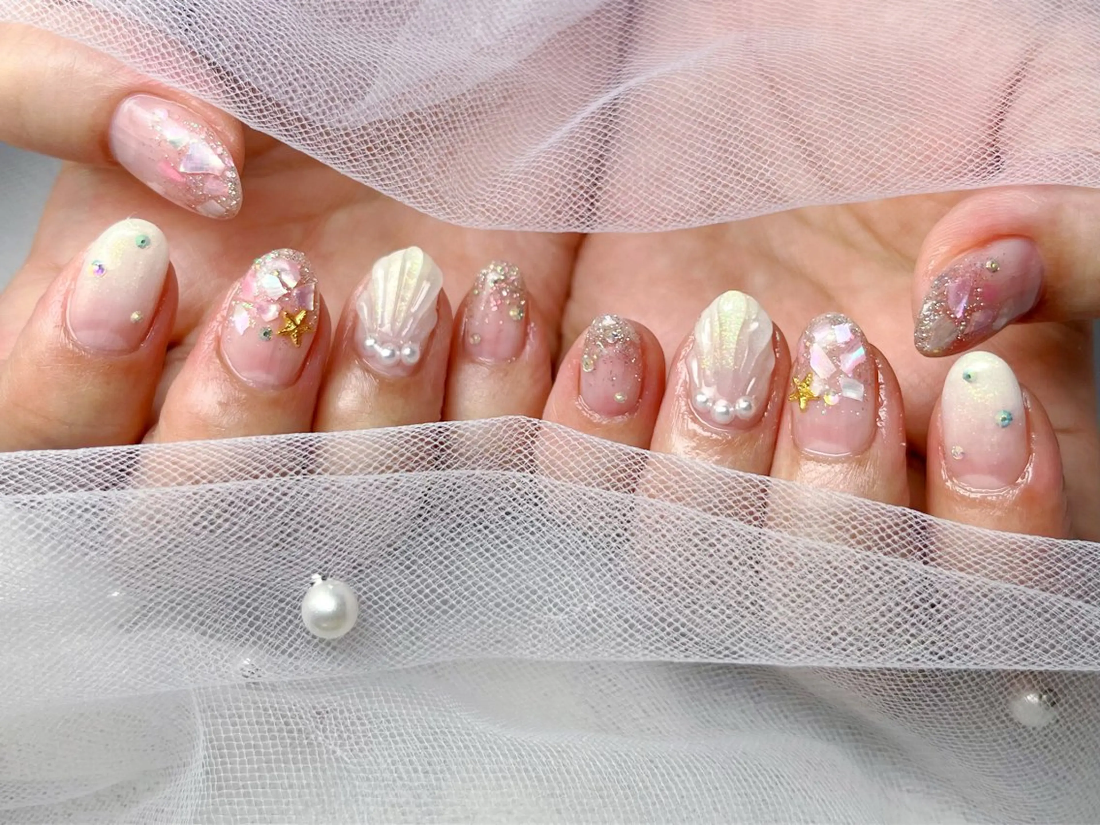 ネイル ハンドネイル Queennail 北堀江Yumiのネイルデザイン
