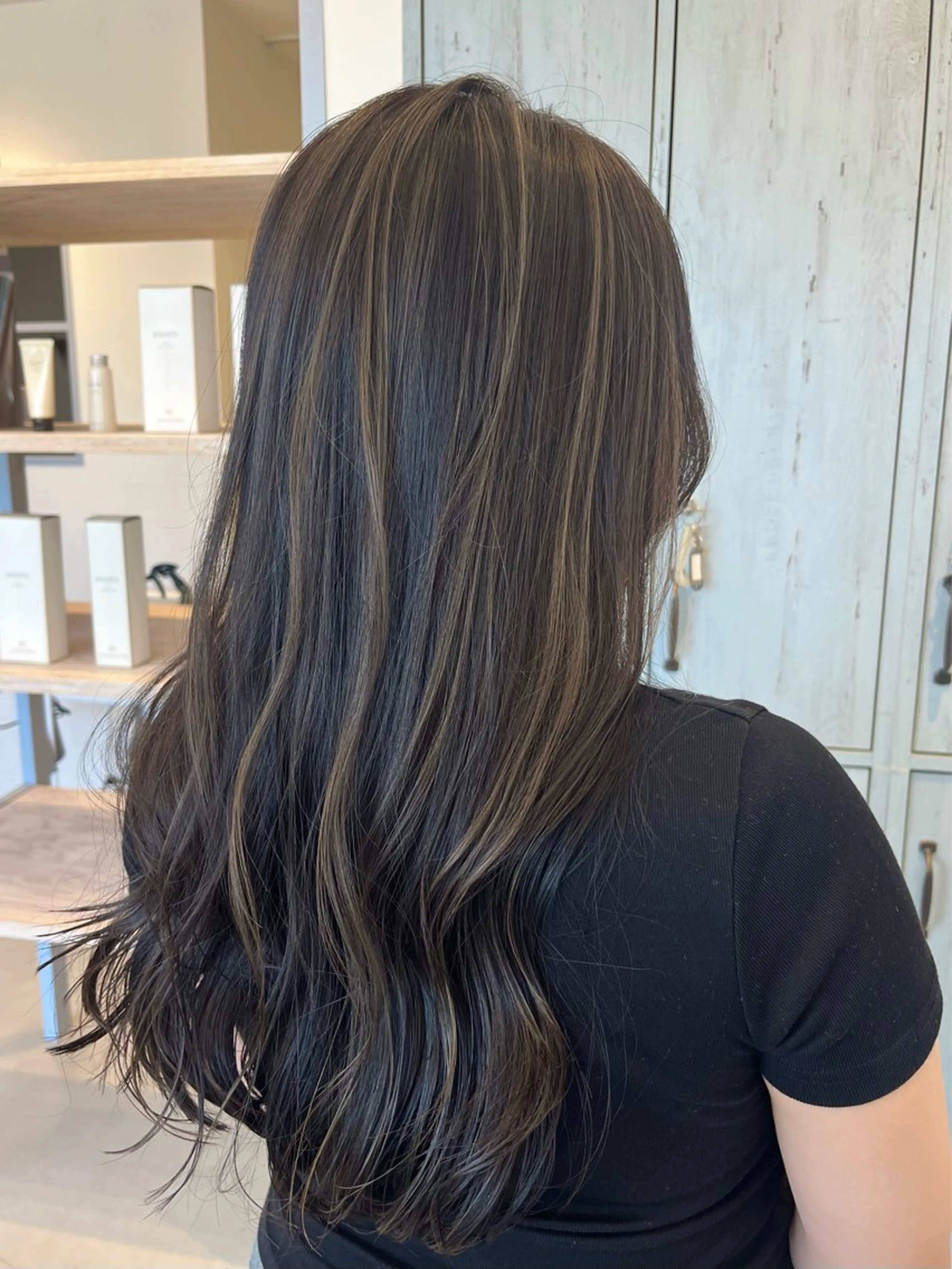 ロング カラー ヘアカラー ukyo/カラー/ ブリーチ/ハイライトのヘアスタイル