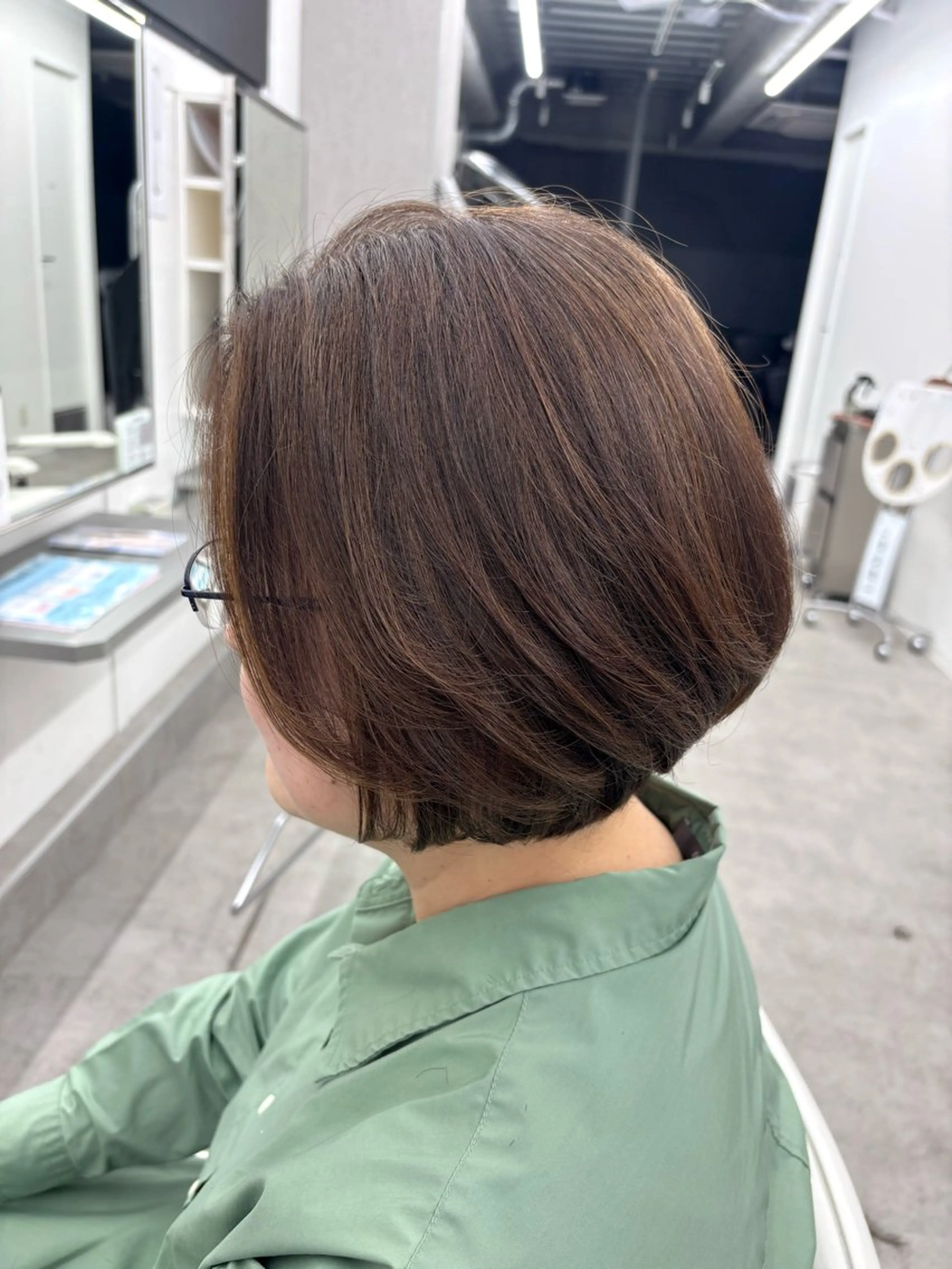 ショート ボブ ハイライト カット ヘアカラー 関山浩平ショート /ボブ/ヘアセットのヘアスタイル