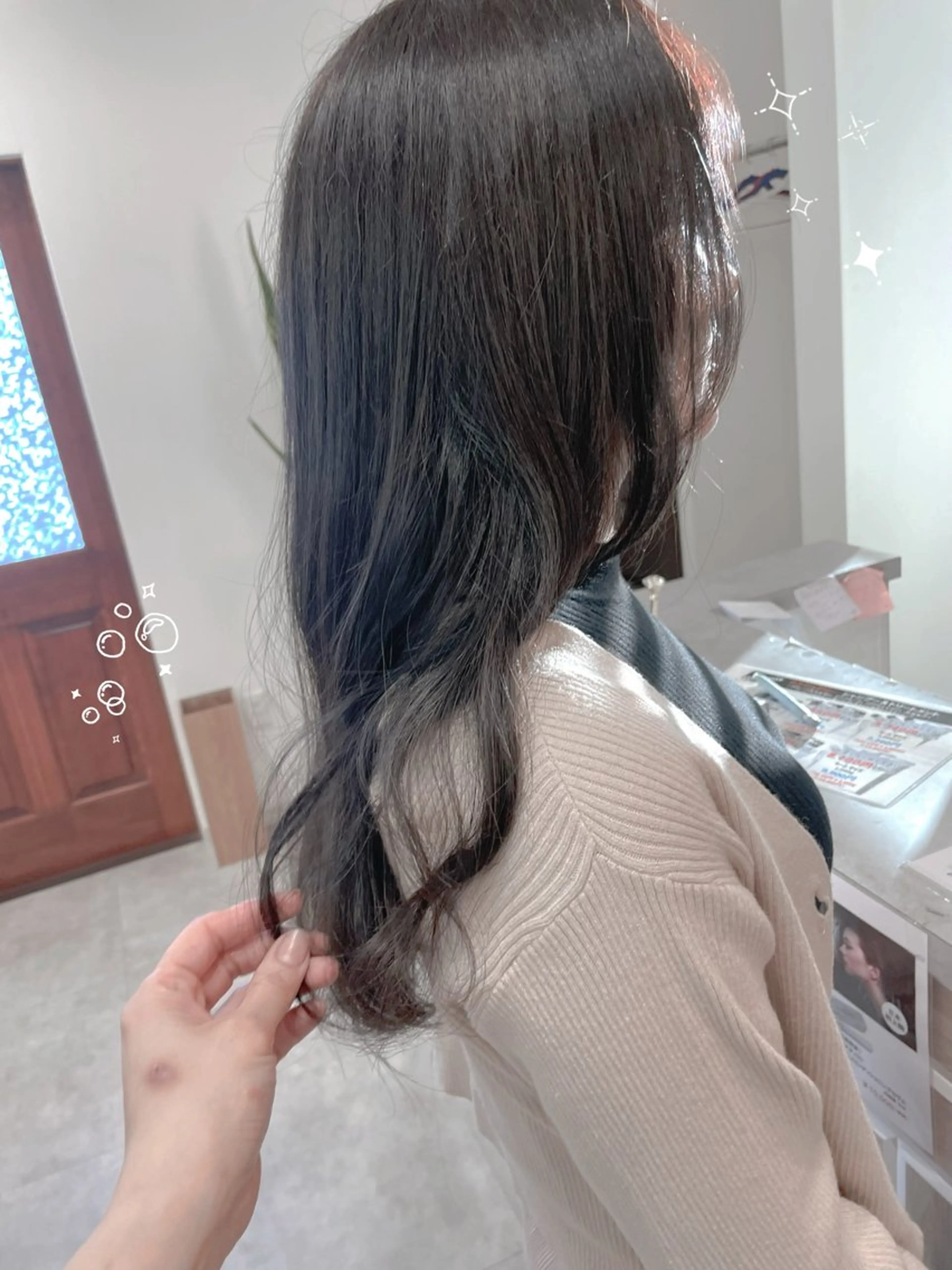 ロング カラー 山越 美裕樹のヘアスタイル