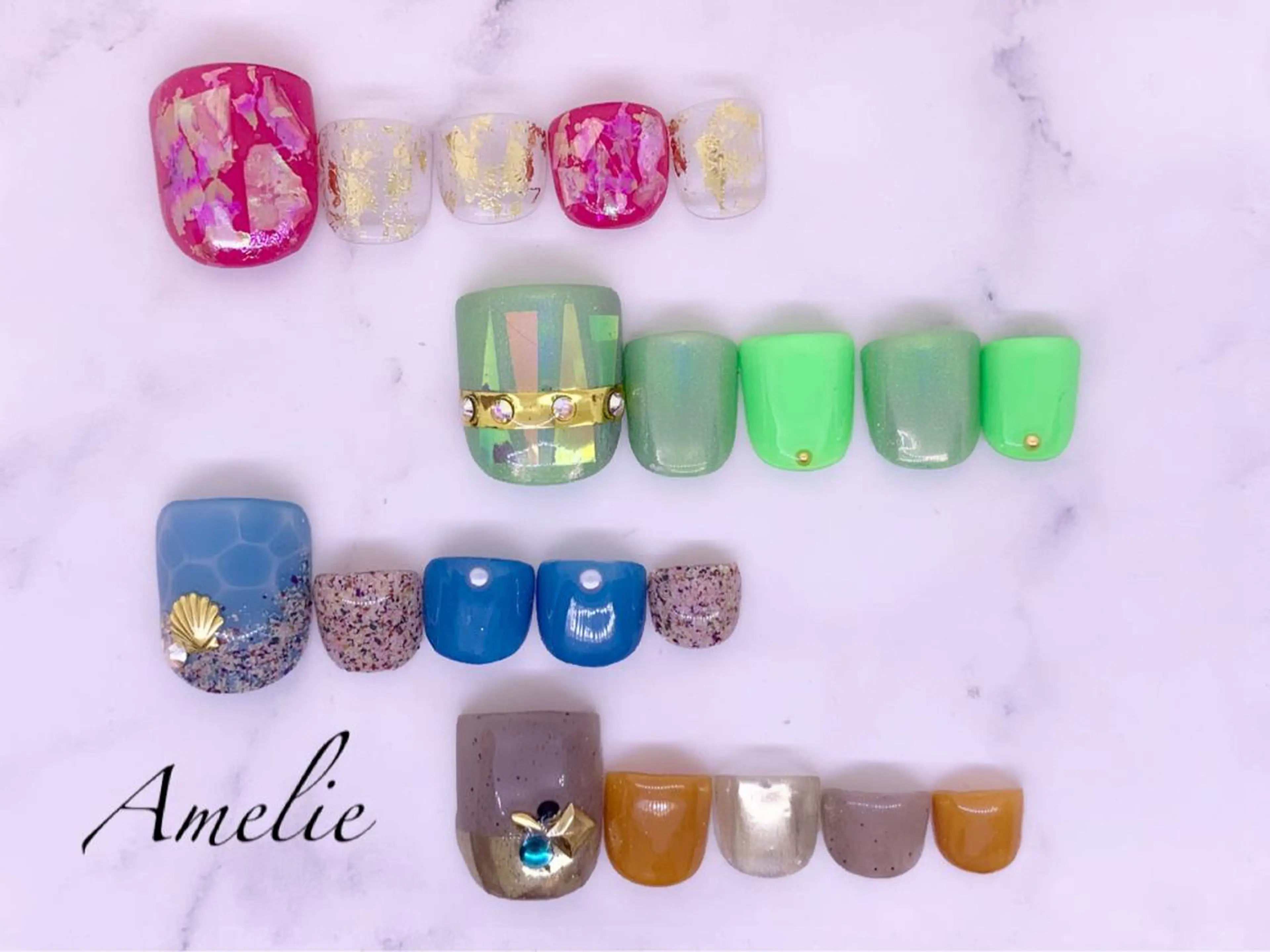 ネイル フットネイル ジェルネイル yo koのネイルデザイン