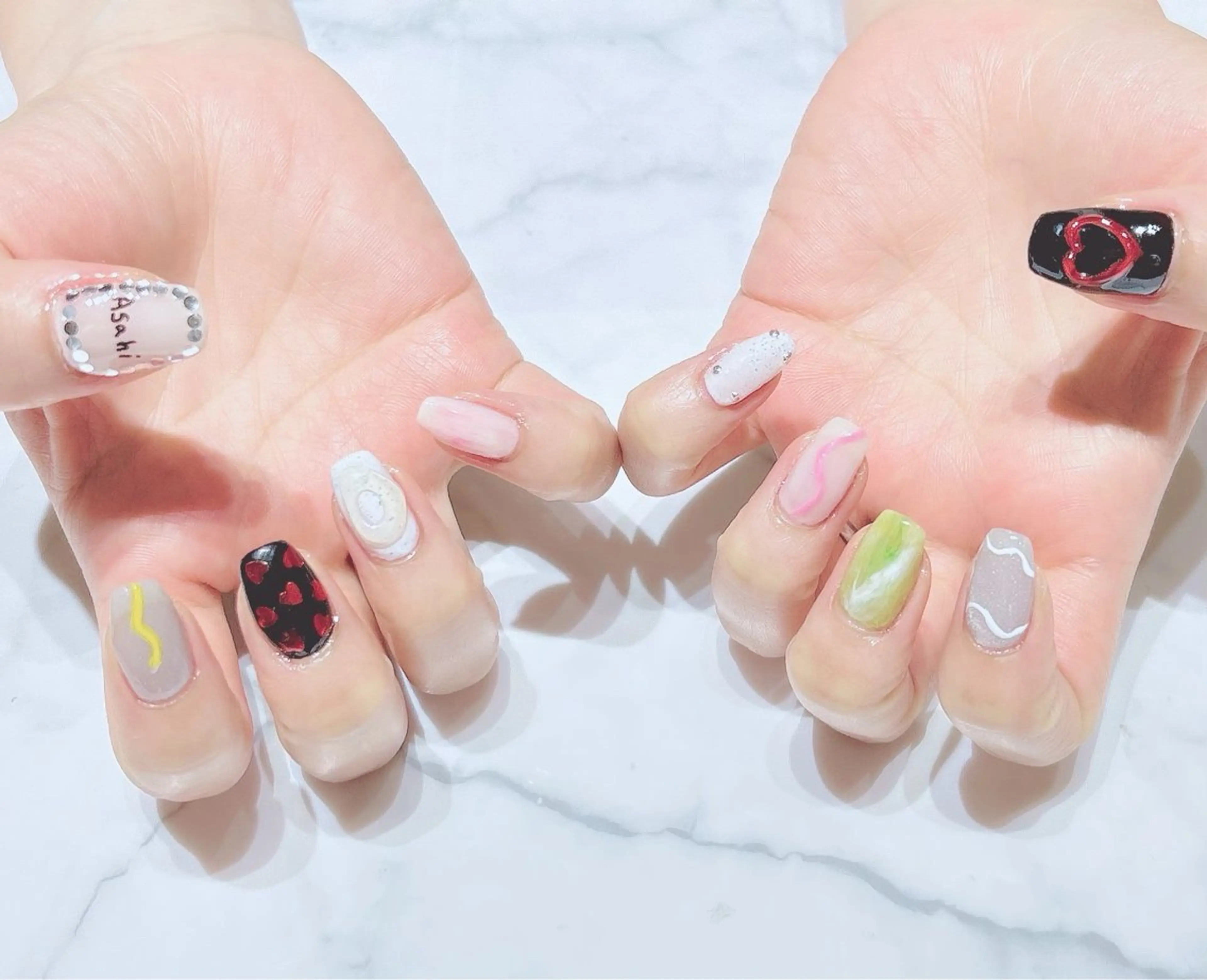 ネイル 持ち込み ネイルサロン Belleのネイルデザイン