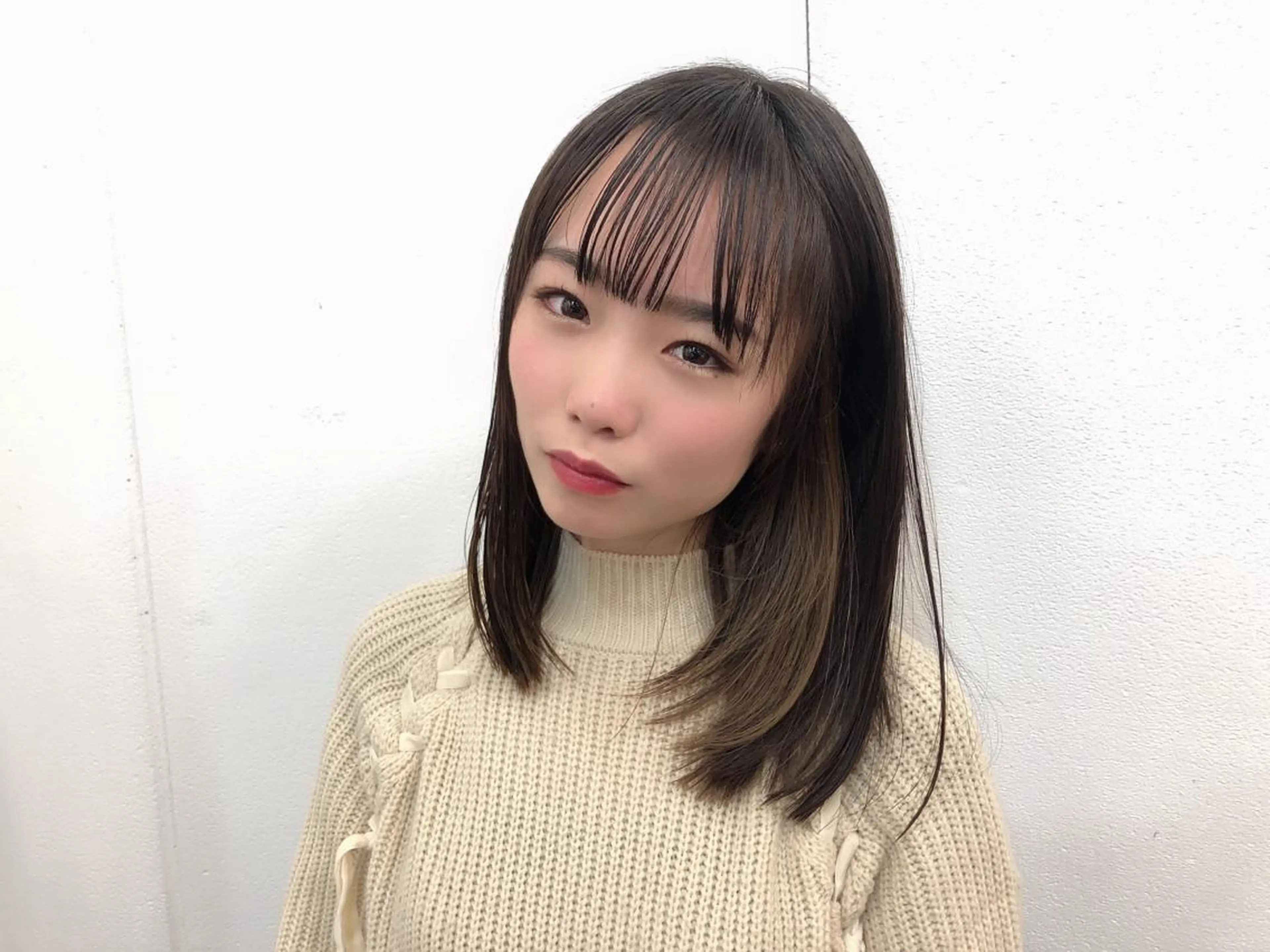 ミディアム カラー イヤリングカラー ツヤ美髪💐 髪質改善/高山愛来のヘアスタイル