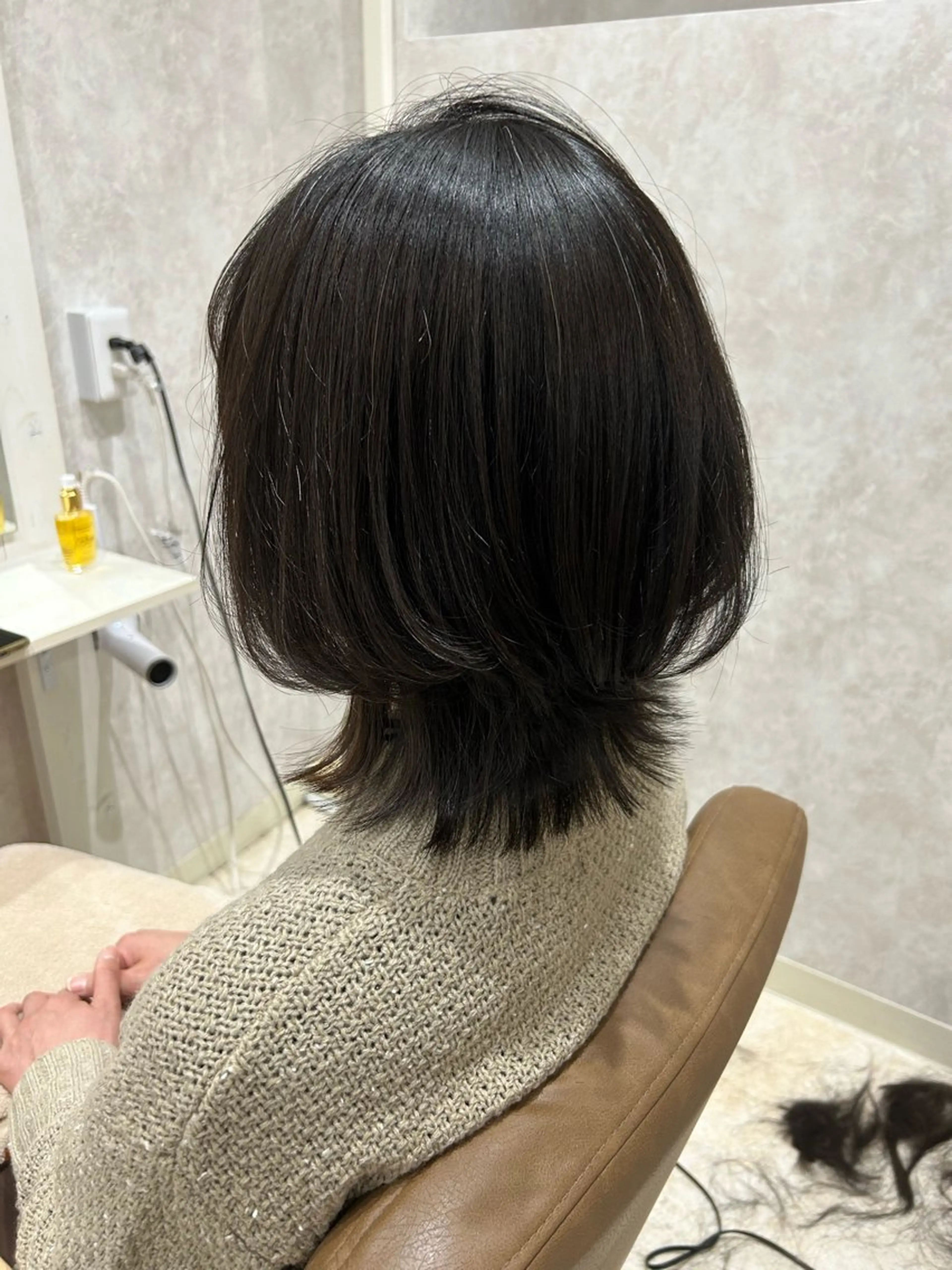 ミディアム 💙まこと💙艶 カラー(Rico)のヘアスタイル