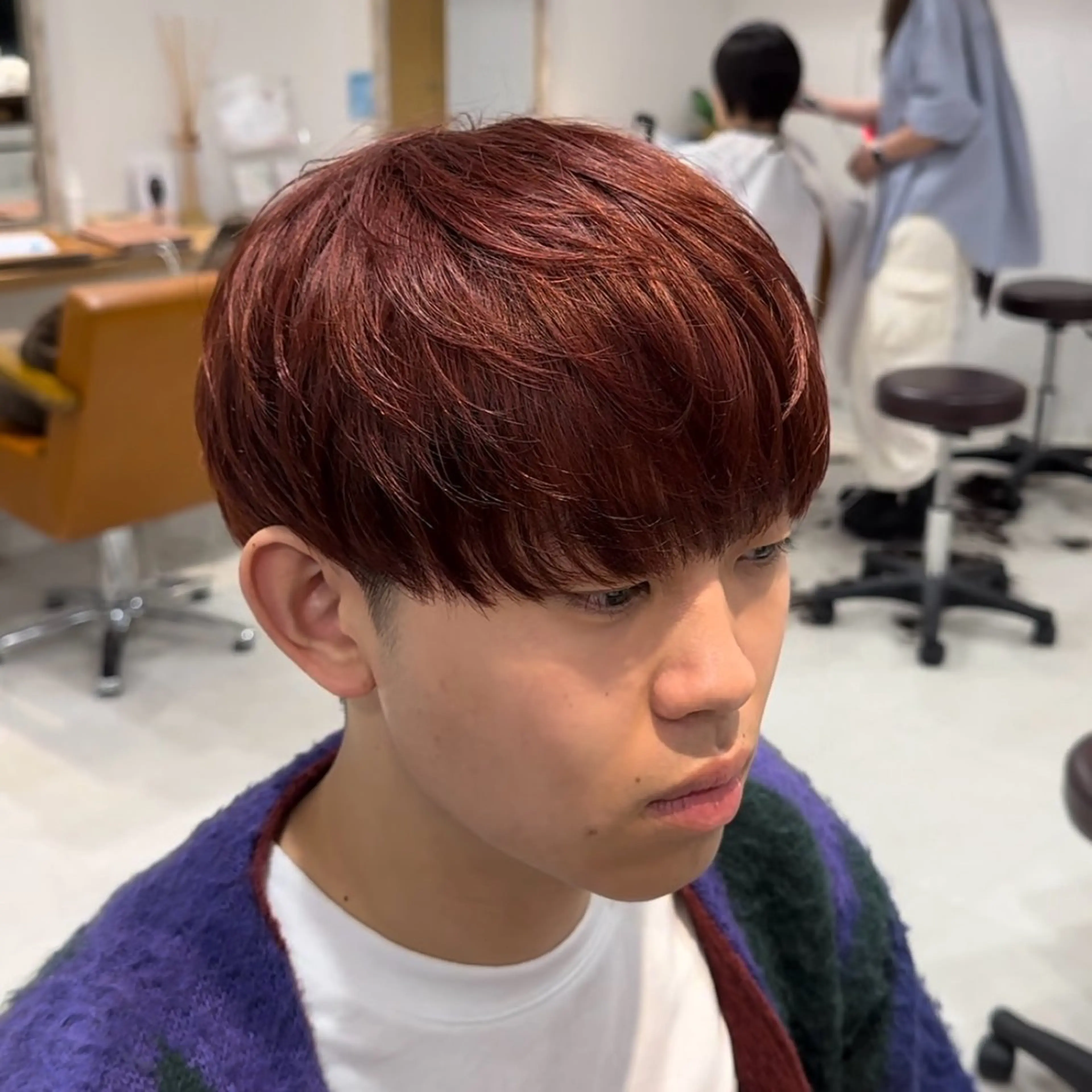 ショート カラー メンズ ヘアカラー 堺 健人のヘアスタイル