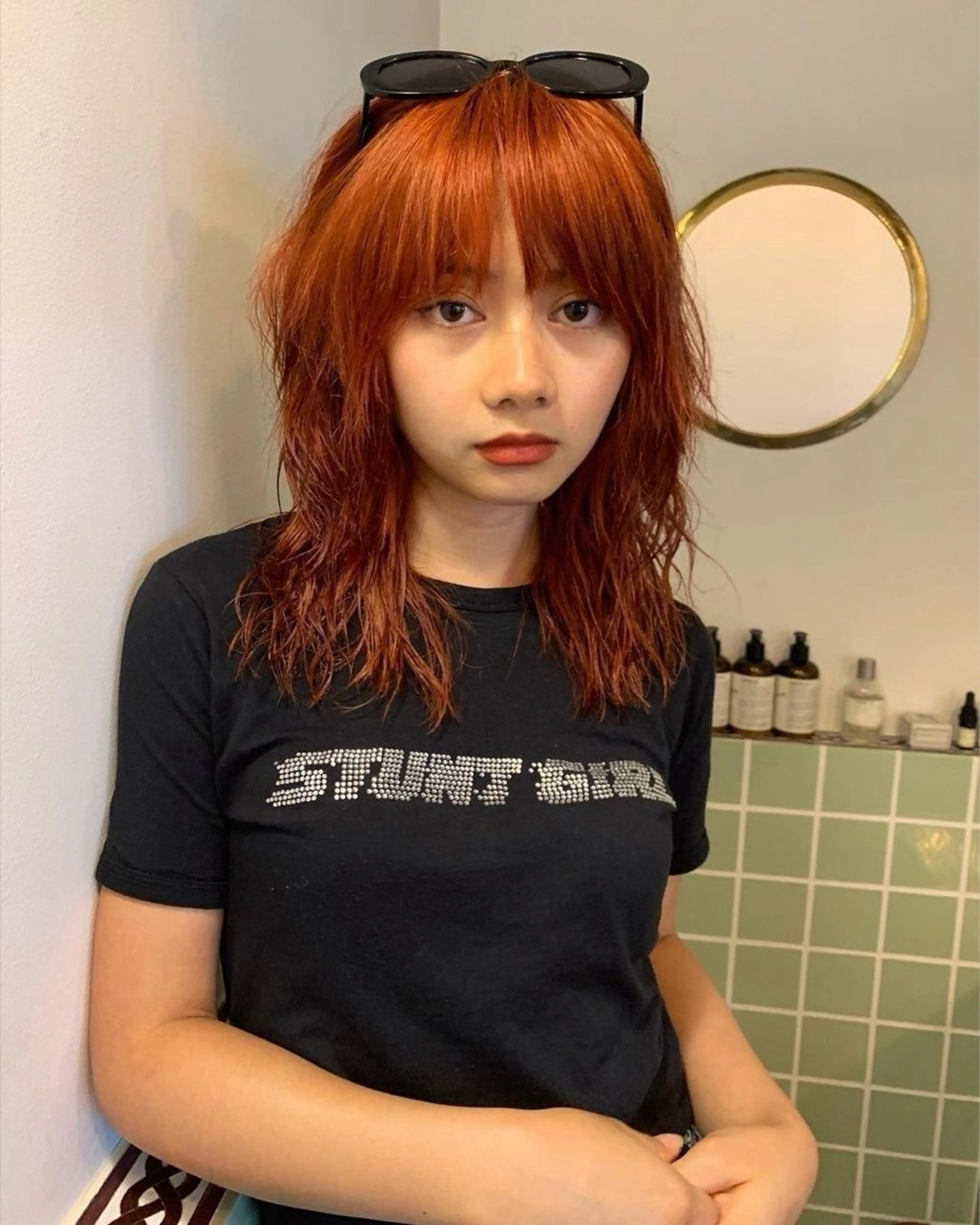 セミロング Daisy🎀透け感 カラー🎀JUNAのヘアスタイル