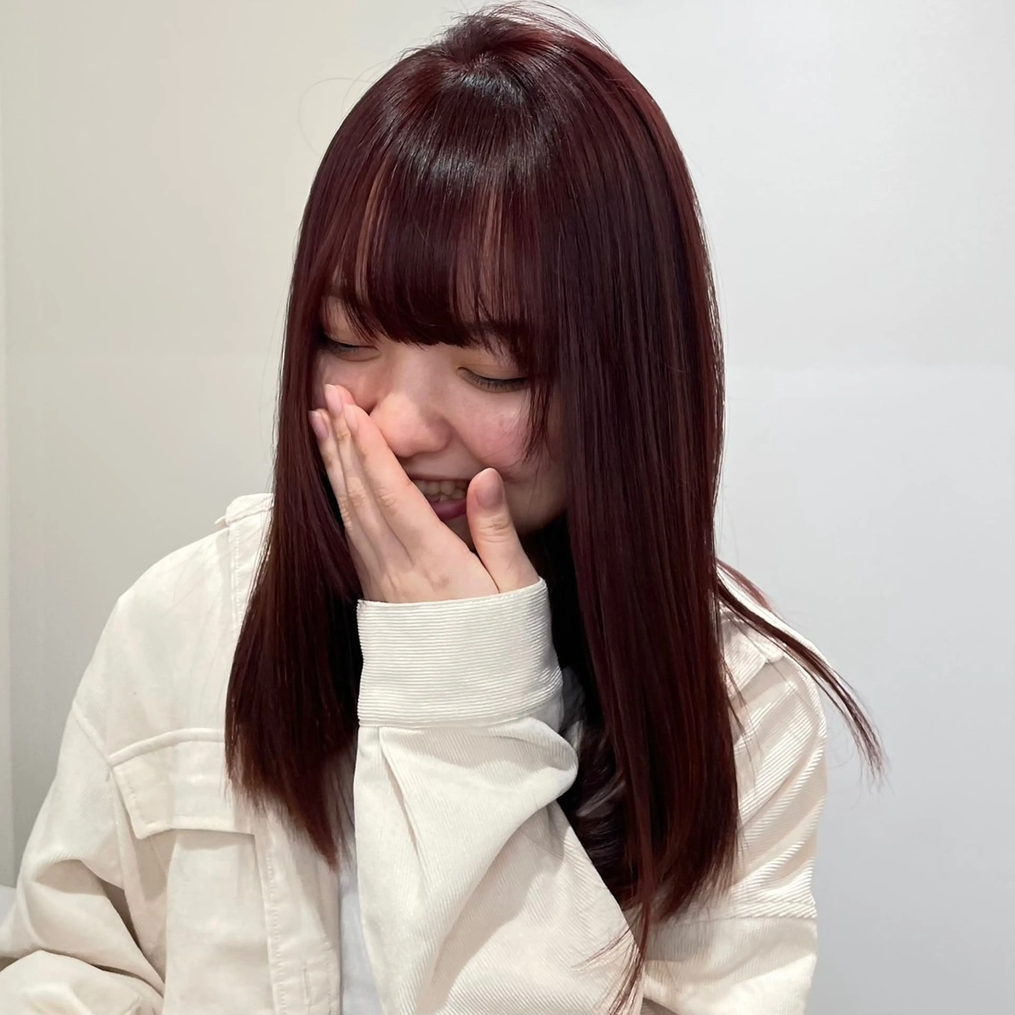 ミディアム 盛れる透明感カラー・ momokaのヘアスタイル