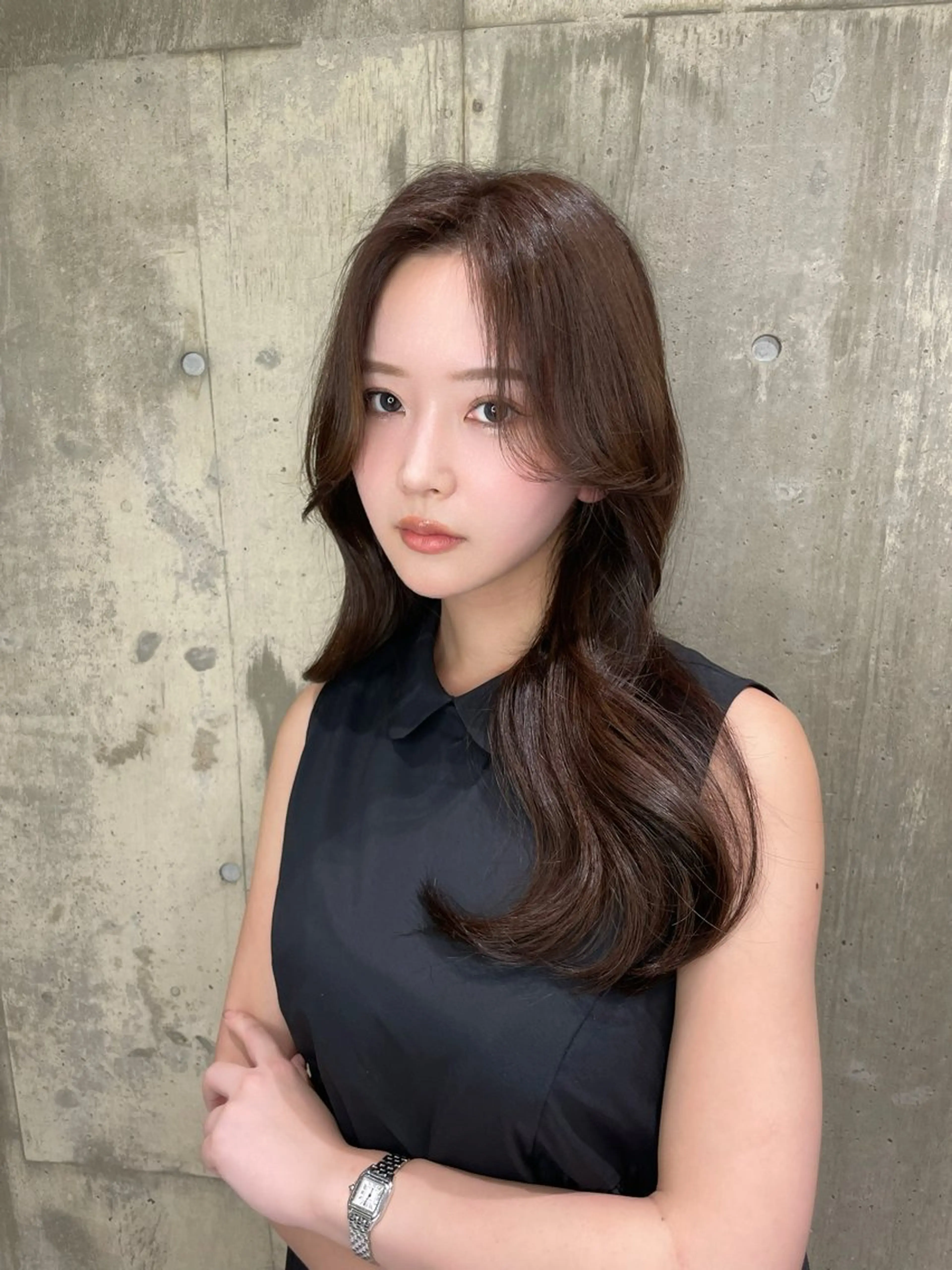 ミディアム カラー 髪質改善 カット ヘアカラー トリートメント 寺島 圭人のヘアスタイル