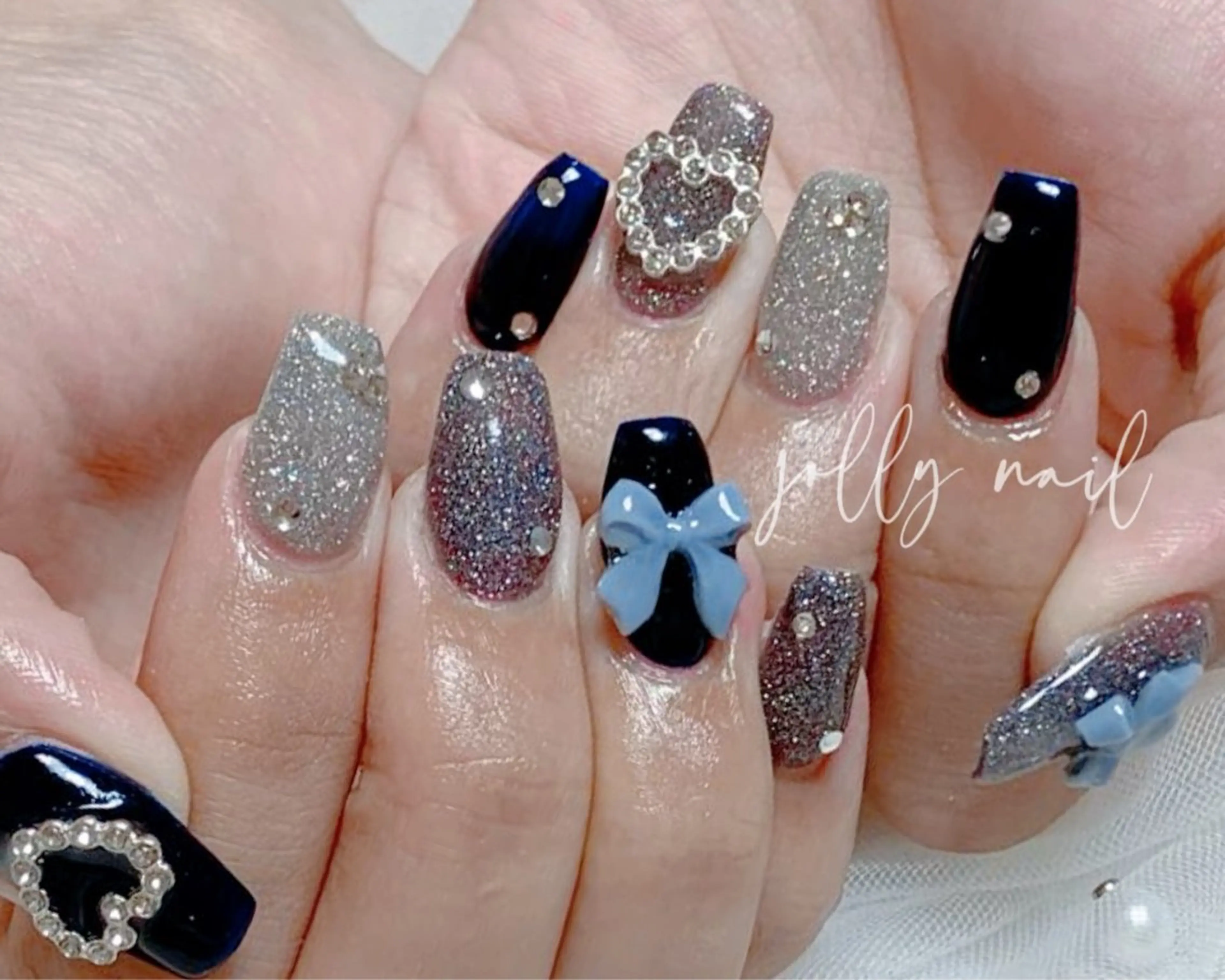 ネイル ハンドネイル Meri💅ジェル& チップ長さだし専門のネイルデザイン